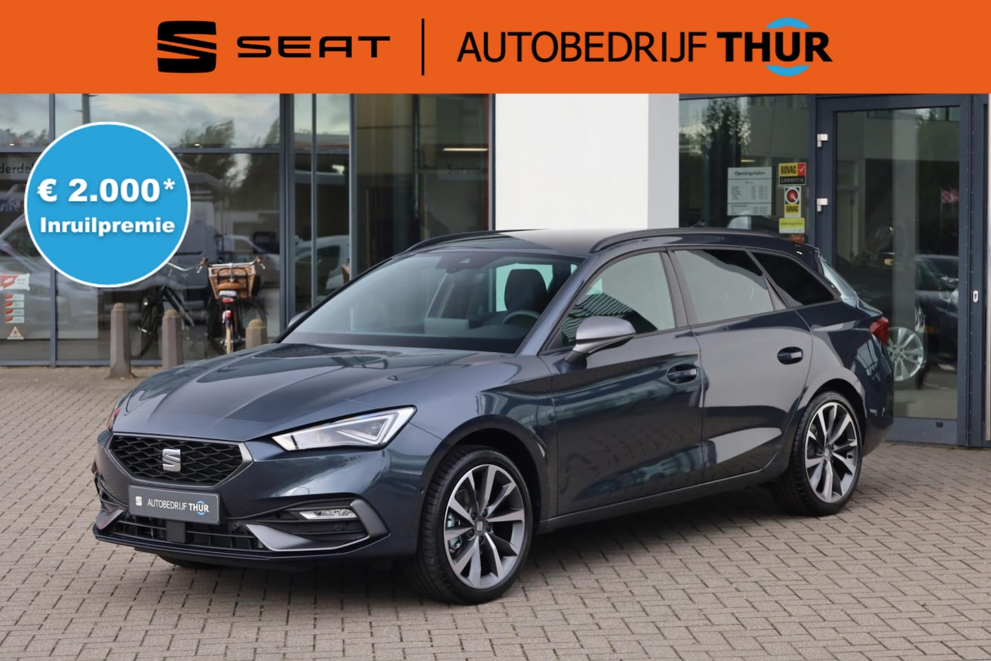 Seat Leon Sportstourer - 1.5 eTSI FR Business Intense 150PK / 110kW Alcantara bekleding, achteruitrijcamera, Apple - AutoWereld.nl