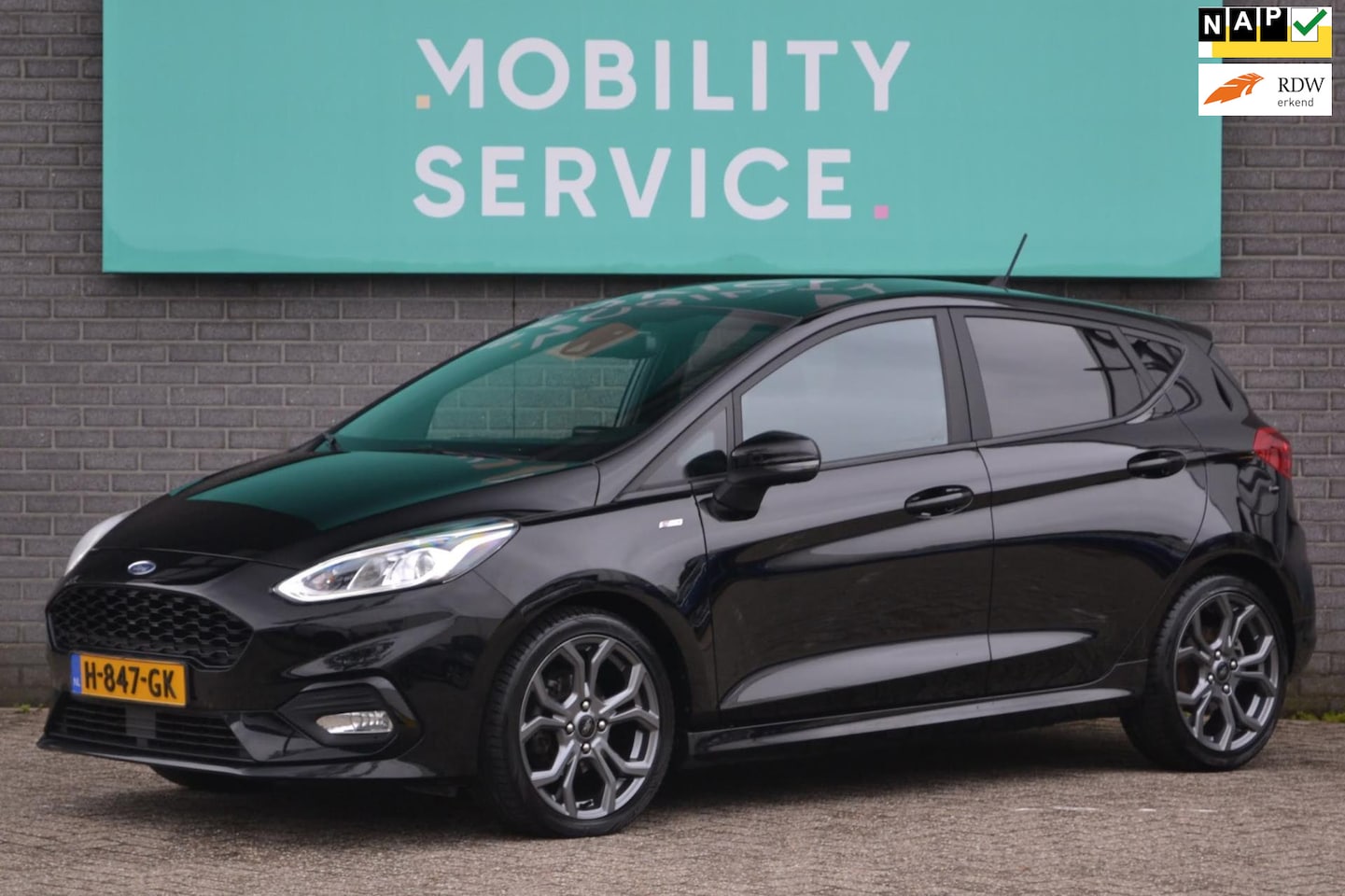 Ford Fiesta - 1.0 EcoBoost ST-Line Airco Navi LMV CarPlay Dealer-onderhouden - AutoWereld.nl