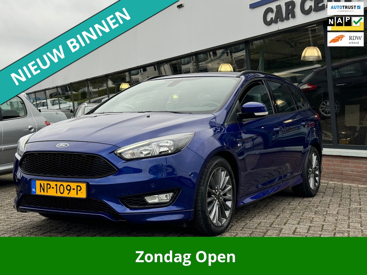 Ford Focus Wagon - 1.5 ST-Line 2e EIG_LED_GR-NAVI_PDC V+A_17-INCH. - AutoWereld.nl