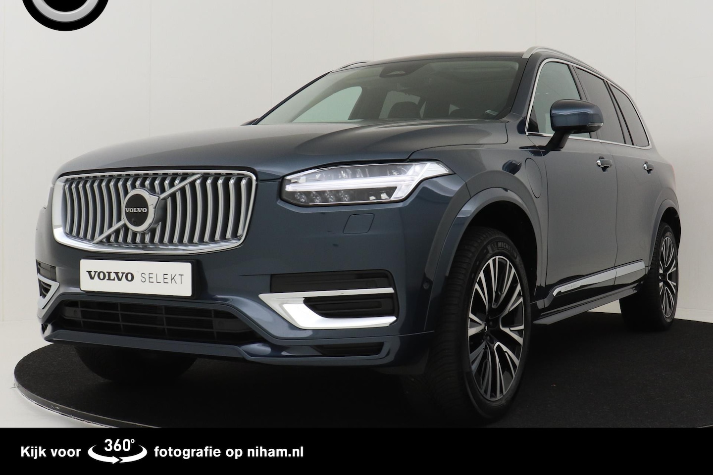 Volvo XC90 - T8 RECHARGE AWD ULTIMATE BRIGHT -PANO.DAK|360°CAM|TREKHAAK|POWER-SEATS|STANDKACHEL - AutoWereld.nl