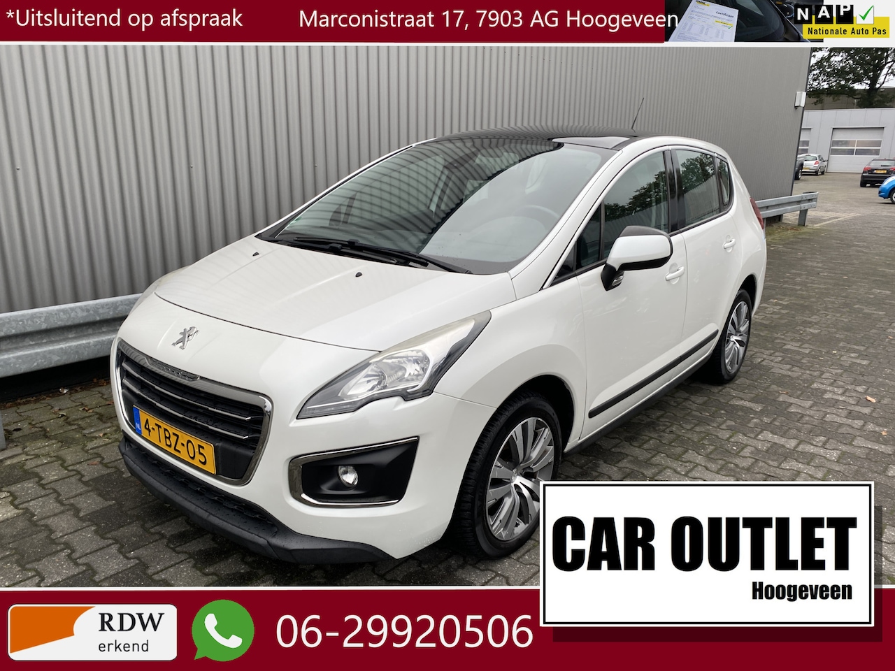 Peugeot 3008 - 1.6 THP Active 136Dkm.NAP, Clima, CC, PDC, Cam, LED, Pano, Navi, LM, Afn.Trekh, nw. APK – - AutoWereld.nl