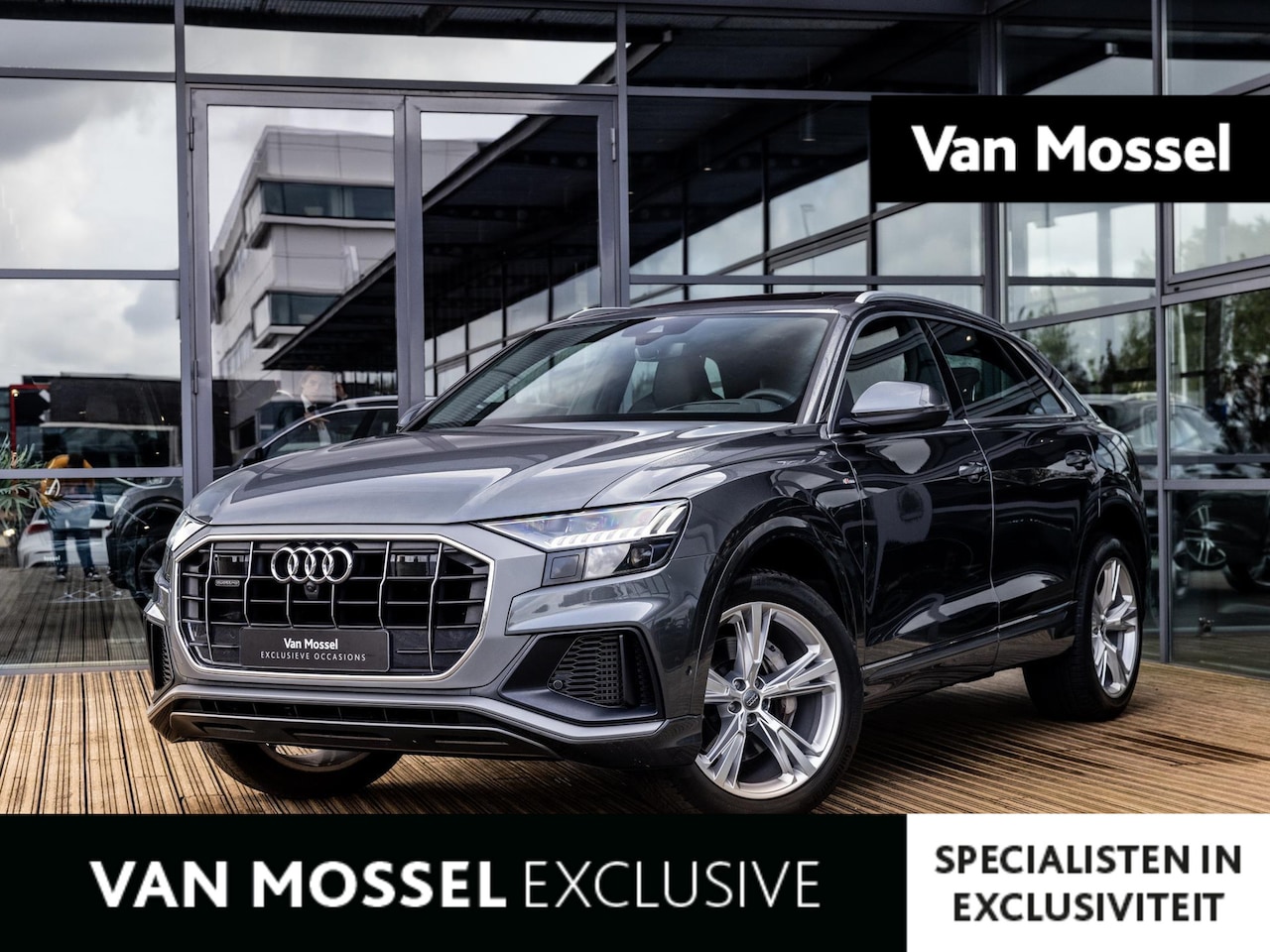 Audi Q8 - 55 TFSI quattro Pro Line S NEDERLANDSE AUTO EN 1E EIGENAAR | BTW | PANORAMADAK | HEAD UP D - AutoWereld.nl