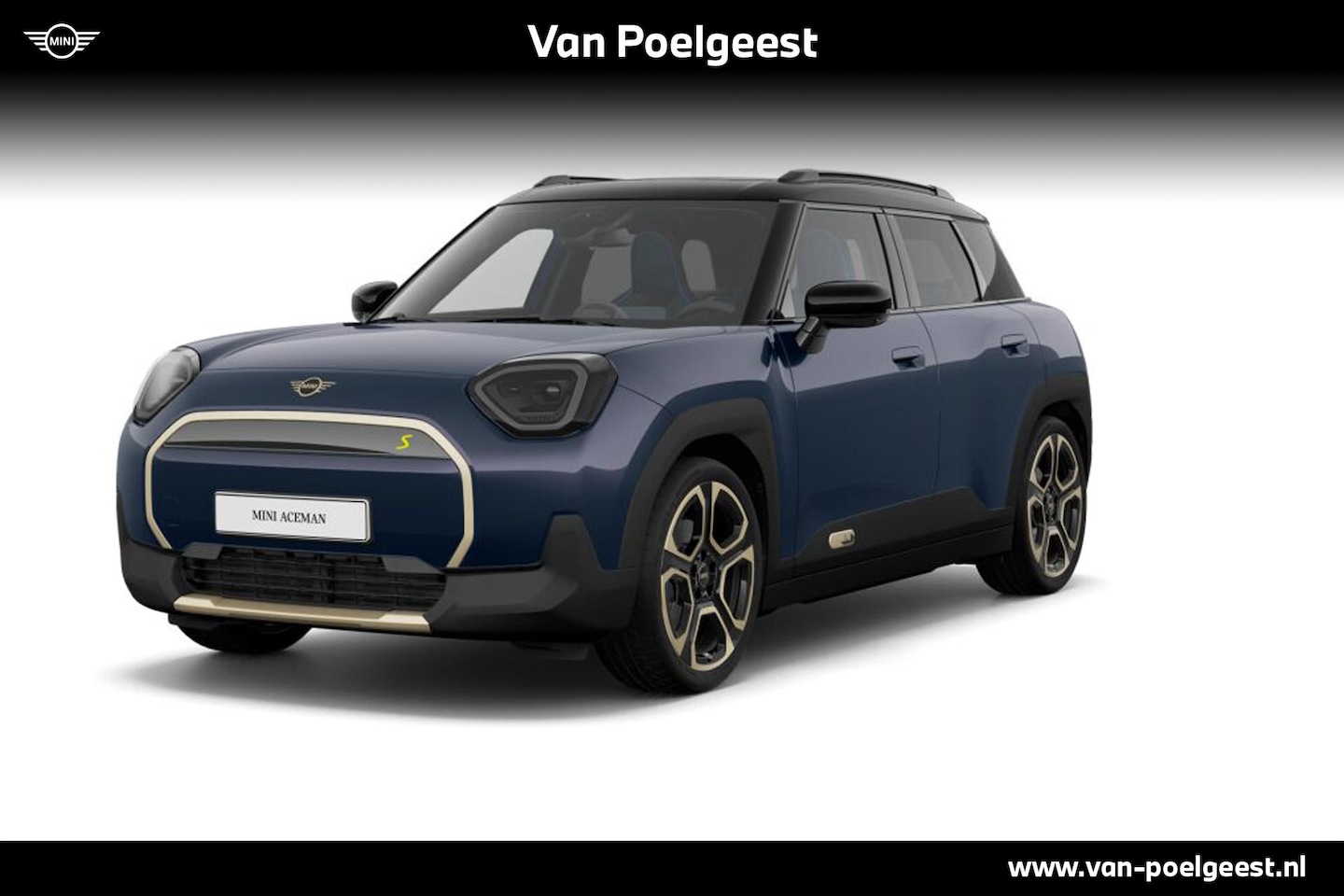 MINI Mini-Electric - Aceman SE Favoured 54.2 kWh | Pakket M | Dak en spiegelkappen in Jetblack - AutoWereld.nl