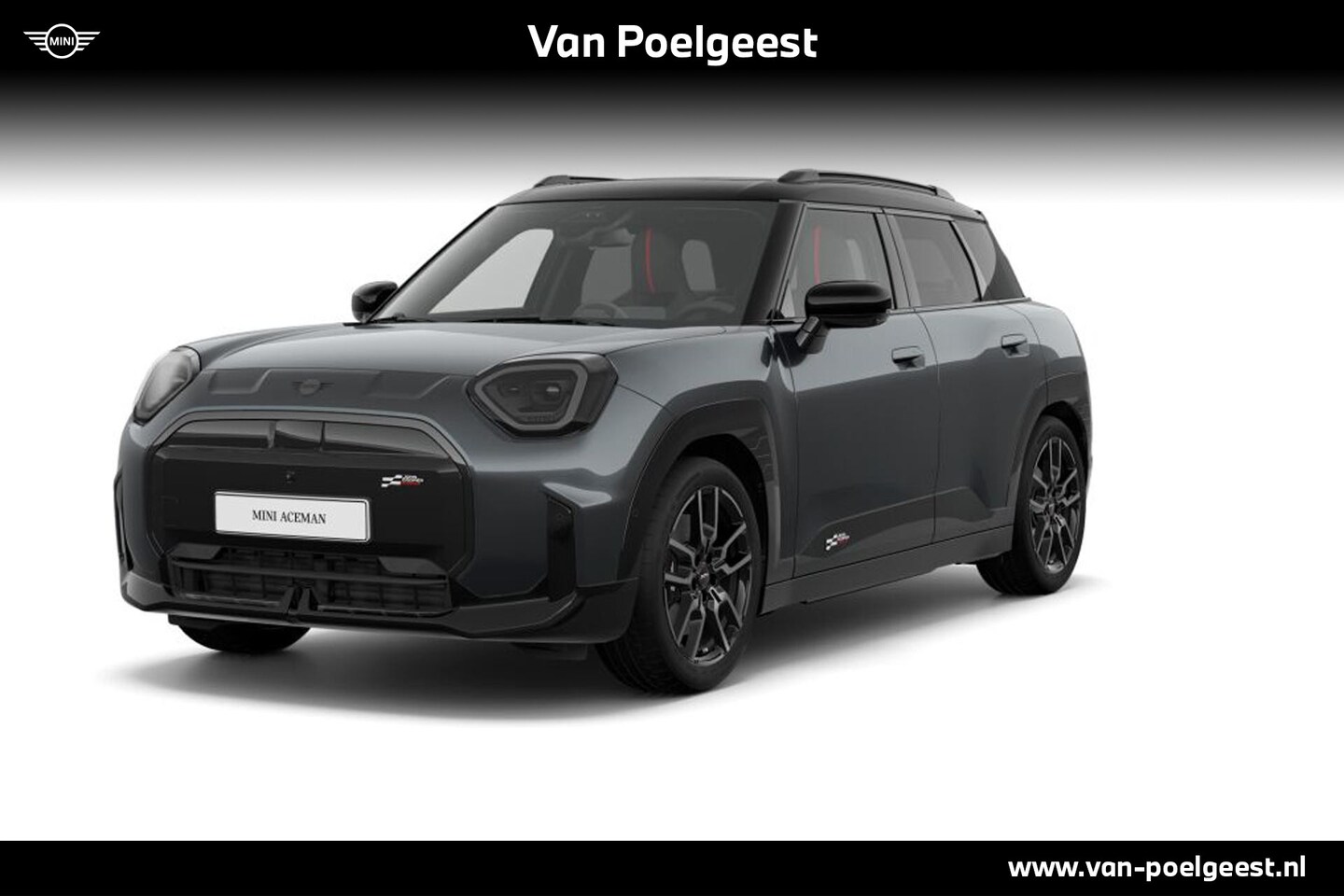 MINI John Cooper Works - Aceman SE 54.2 kWh | Pakket XL | Dak en spiegelkappen in Jetblack - AutoWereld.nl