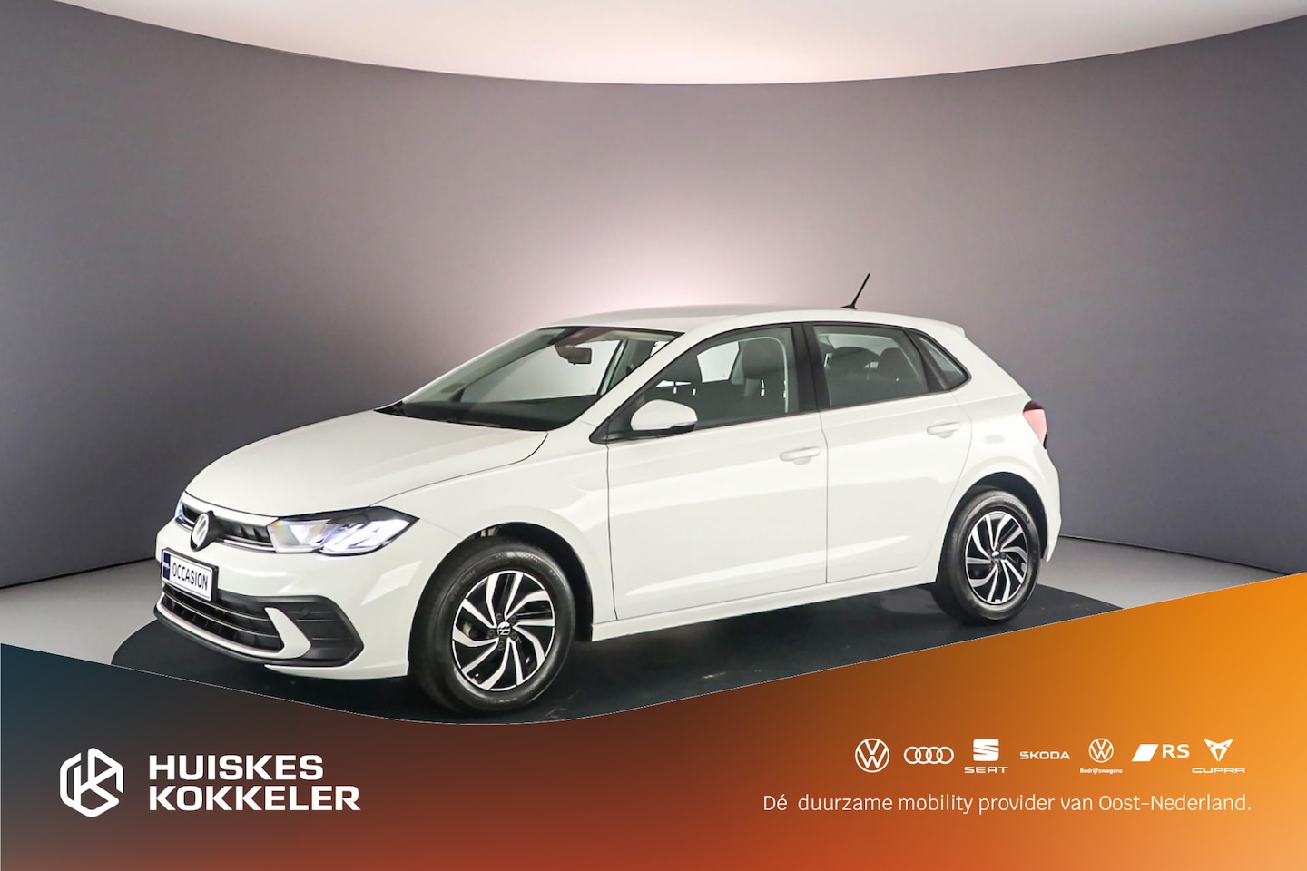 Volkswagen Polo - Life 1.0 TSI 95pk Snelheidsbegrenzer, Stoelverwarming, Airco, Radio, DAB, App connect, LED - AutoWereld.nl