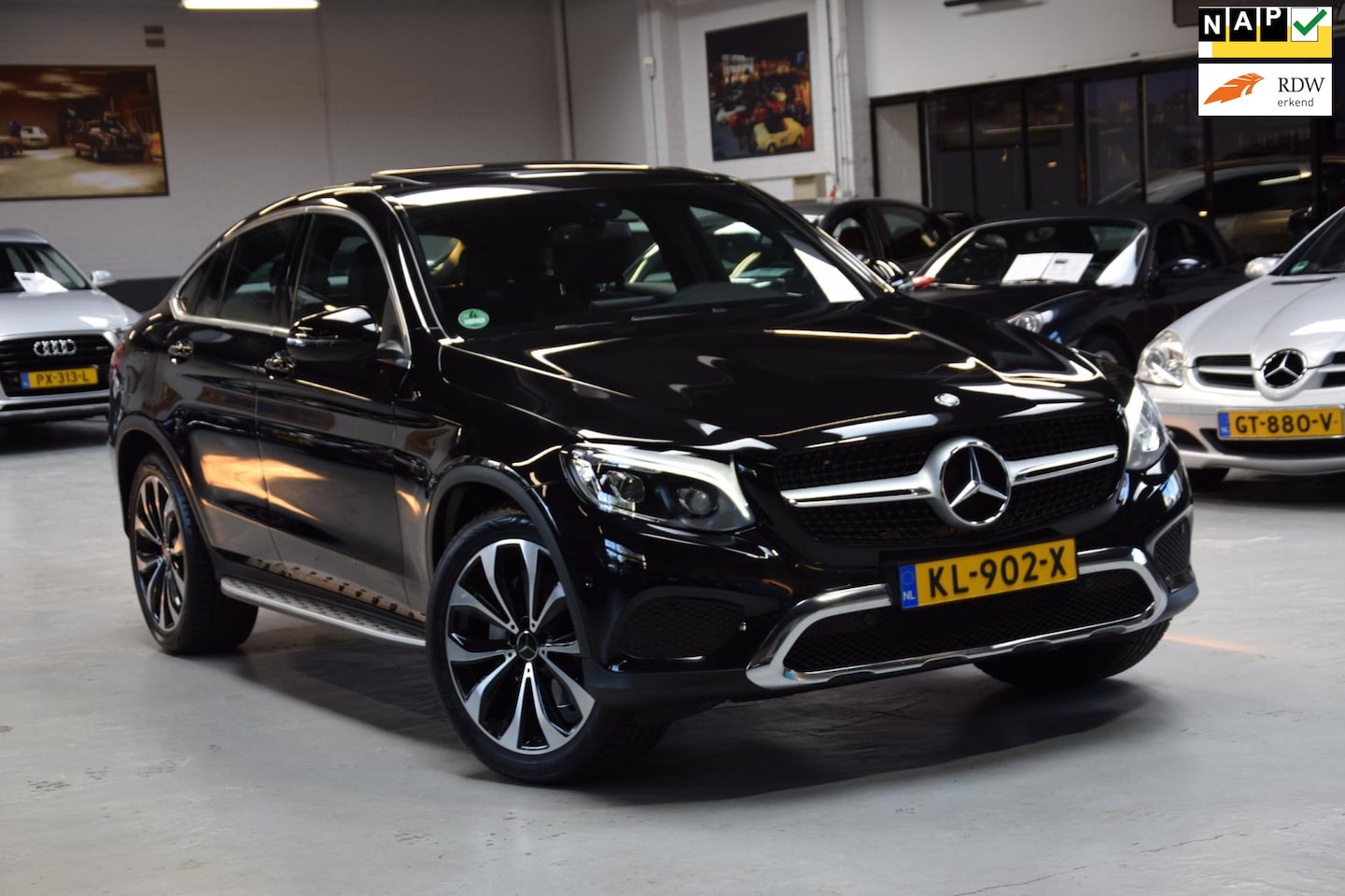 Mercedes-Benz GLC-klasse Coupé - 250 4MATIC Ambition Navi|Half/Leder|Org.NL|1e Eig.|Schuif/kantel-dak| - AutoWereld.nl