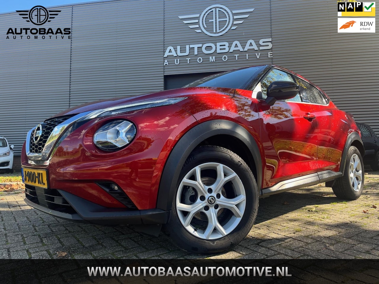 Nissan Juke - 1.0 DIG-T N-Connecta NL-AUTO |NAP |1EIG |FULL LED |CAMERA |CLIMATE CONTROL |LANE ASSIST |C - AutoWereld.nl