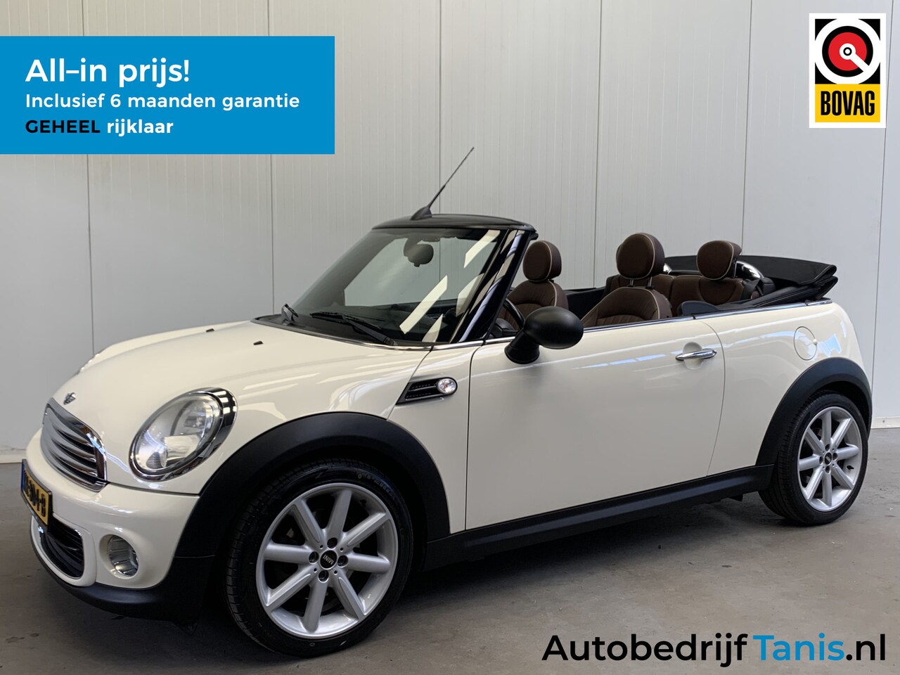 MINI Cabrio - Mini 1.6 One Chili LEDER-AIRCO/ECC-PDC-LMV-STOELVERWARMING - AutoWereld.nl