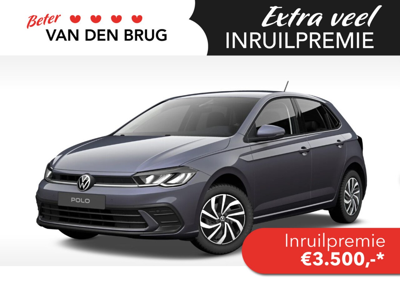 Volkswagen Polo - 1.0 TSI Life Edition | Multimedia pakket | Camera | Getint glas | 15 inch 'Essex' - AutoWereld.nl