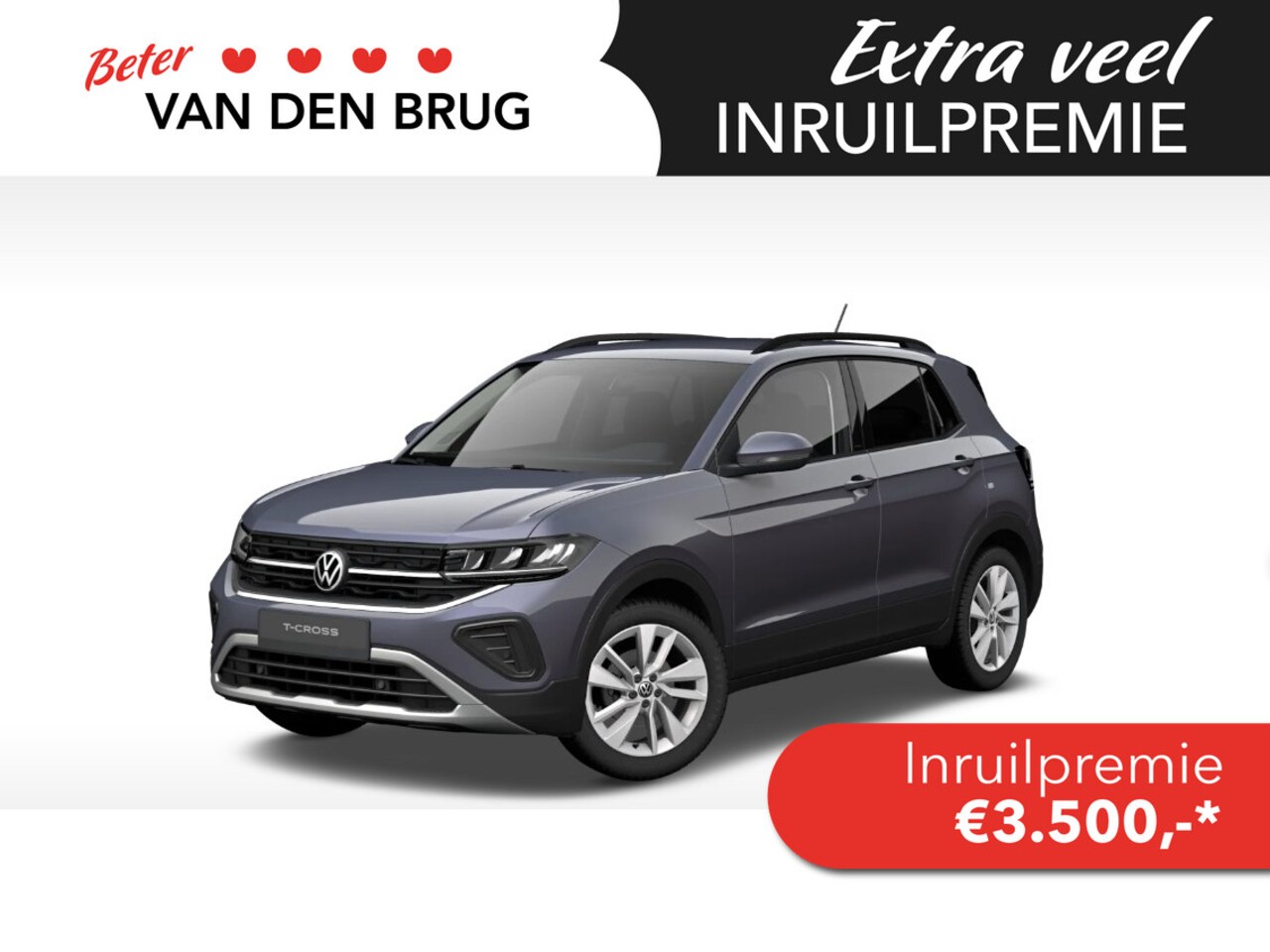 Volkswagen T-Cross - 1.0 TSI Life Edition 95pk | Parkeersensoren | Camera | Keyless | LED | 17 inch 'Bangalore' - AutoWereld.nl