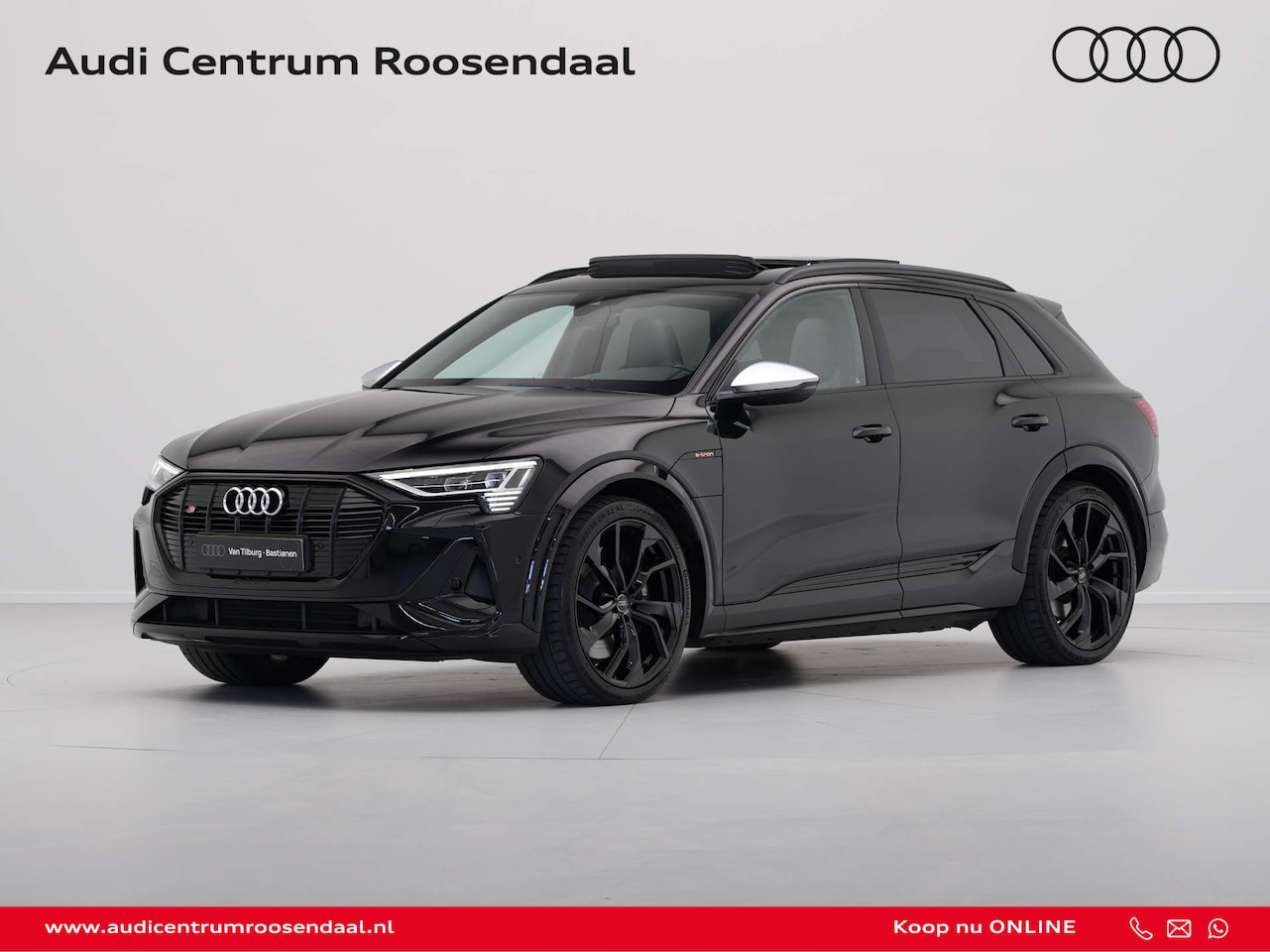 Audi e-tron - S quattro 504pk 95 kWh Panorama Navigatie Luchtvering Trekhaak Camera - AutoWereld.nl