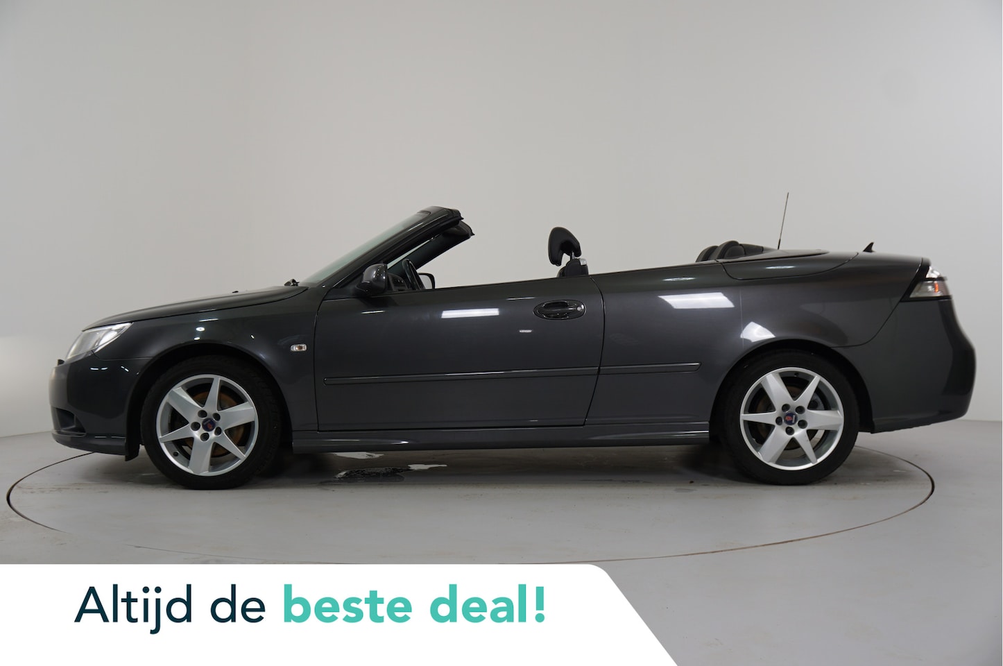 Saab 9-3 Cabrio - 1.9 TTiD Linear Sport Exklusiv | Aero | Leder | Stl verw. | TREKHAAK | - AutoWereld.nl