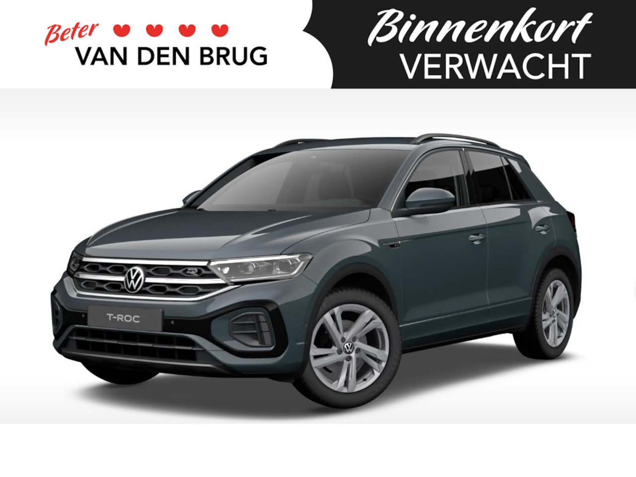 Volkswagen T-Roc - 1.5 TSI R-Line Edition 150pk Automaat | Trekhaak | Keyless | LED Plus | Navigatie | Stoelv - AutoWereld.nl