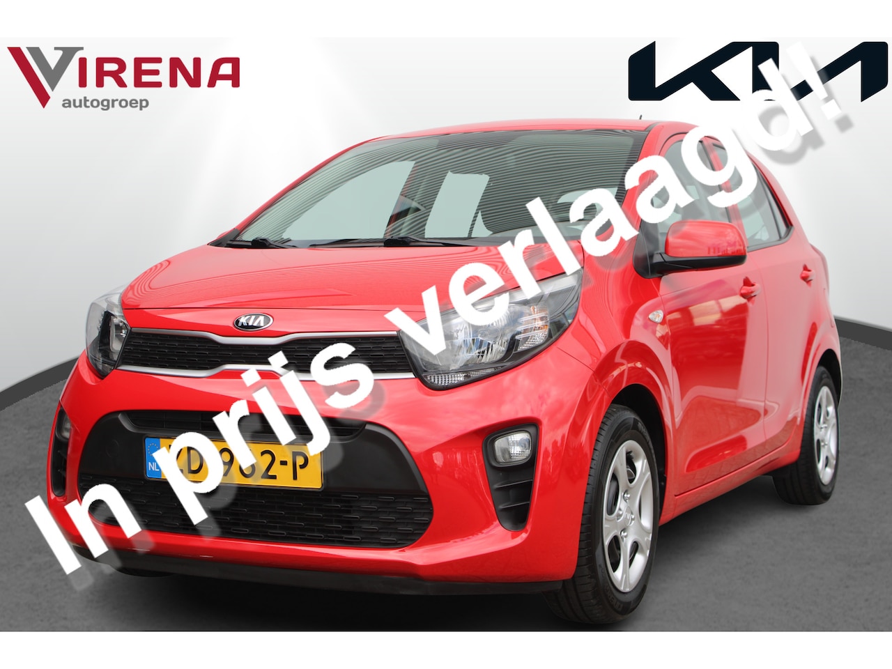 Kia Picanto - 1.0 CVVT EconomyPlusLine - Bluetooth - Airco - Elektrische spiegels voor - Fabrieksgaranti - AutoWereld.nl