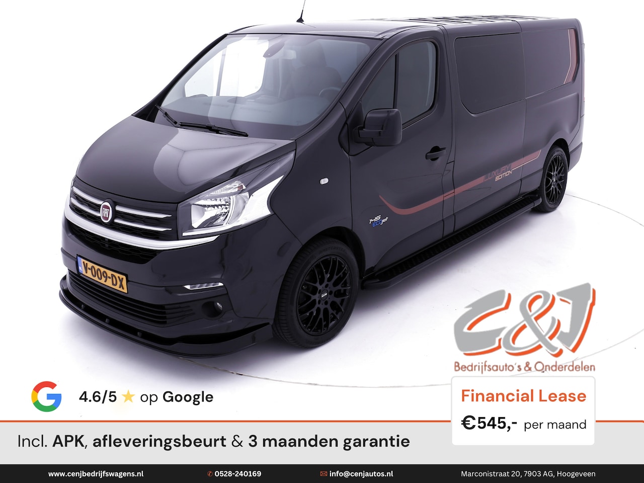 Fiat Talento - 1.6 MJ EcoJet L2H1 Dubbele Cabine sx luxury luxe leder navi cruise lease 545,- p/md - AutoWereld.nl