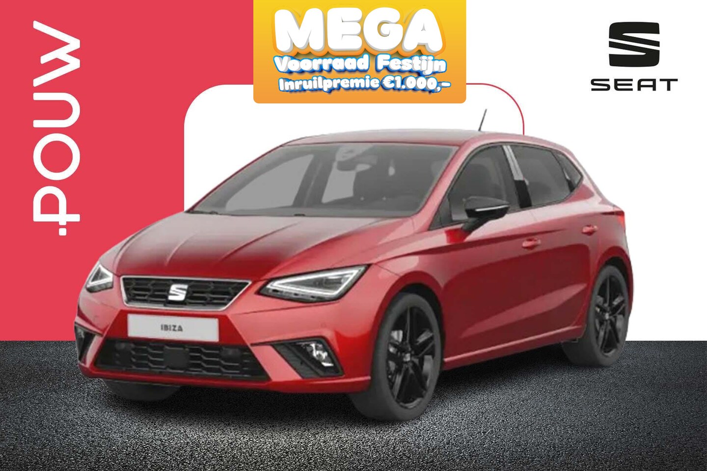 Seat Ibiza - 1.0 TSI 95pk FR Business Connect | Achteruitrijcamera | Parkeersensoren - AutoWereld.nl