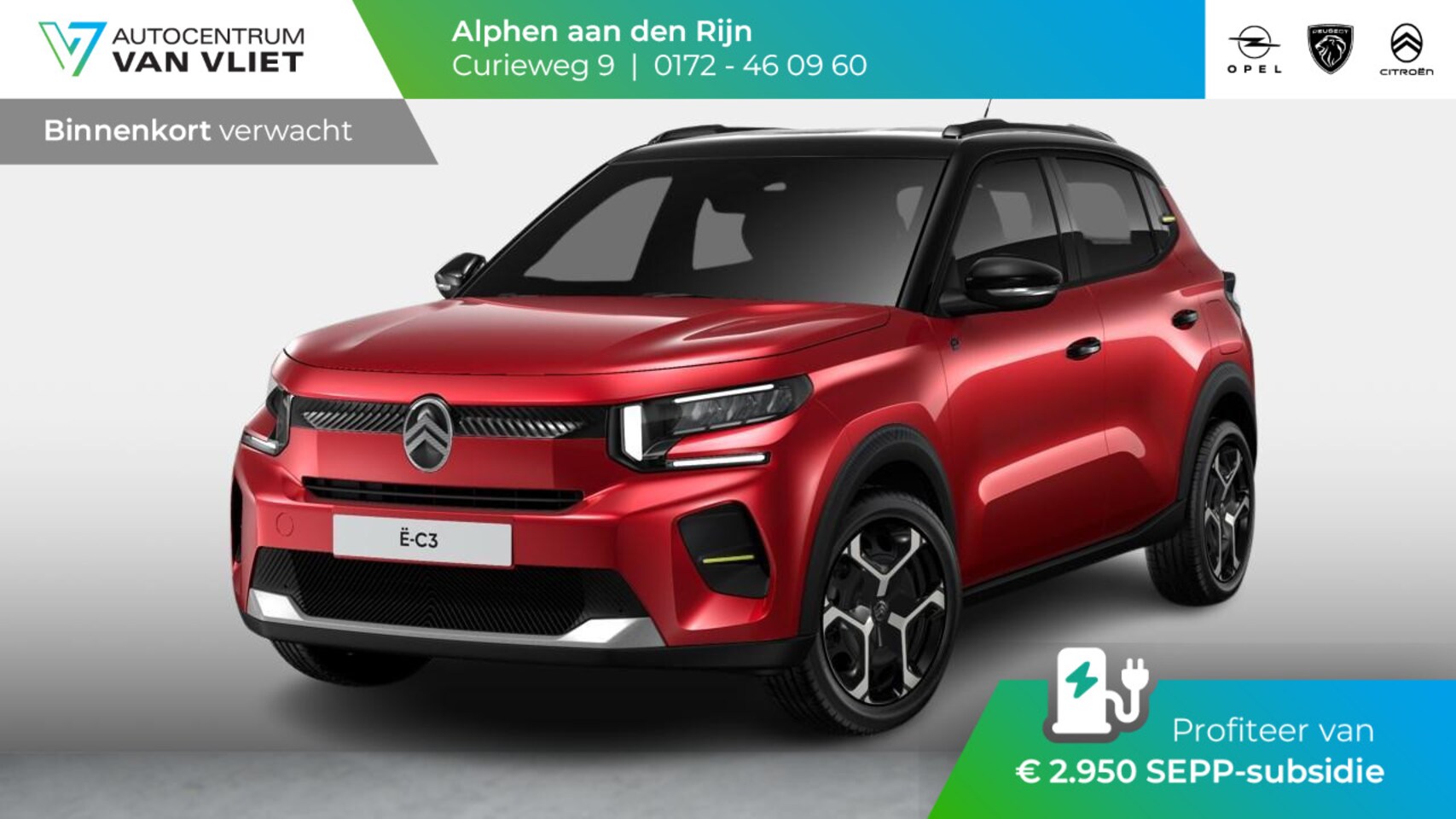 Citroën ë-C3 - You + Pack PLUS 44 kWh | Two tone dak | Snelladen tot 100 kW | Draadloos Apple Carplay & A - AutoWereld.nl