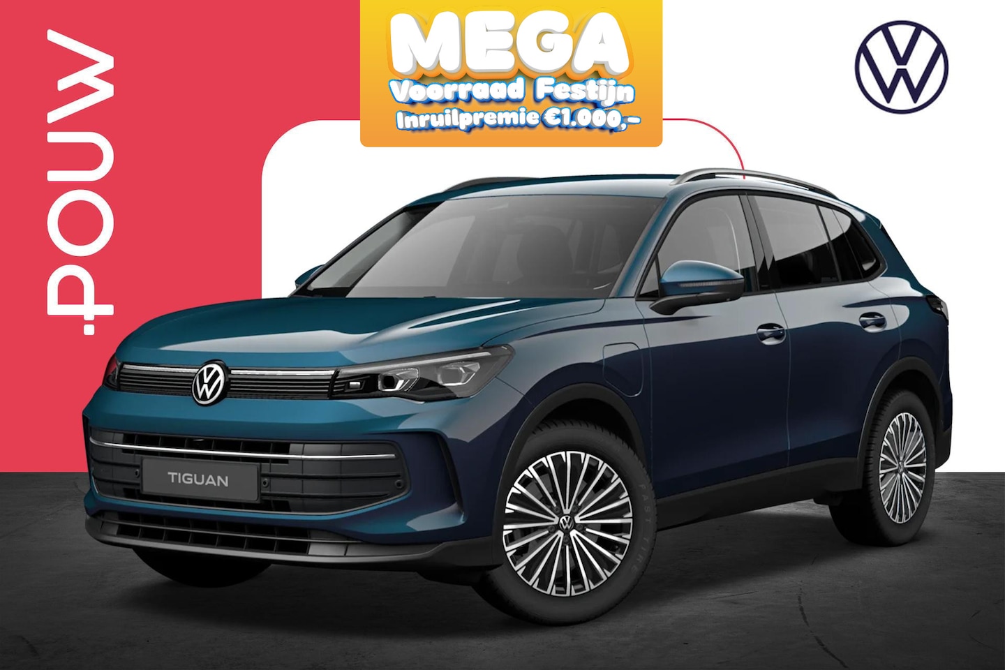 Volkswagen Tiguan - 1.5 eHybrid 204pk Life Edition | Trekhaak Wegklapbaar | 18" Velgen - AutoWereld.nl