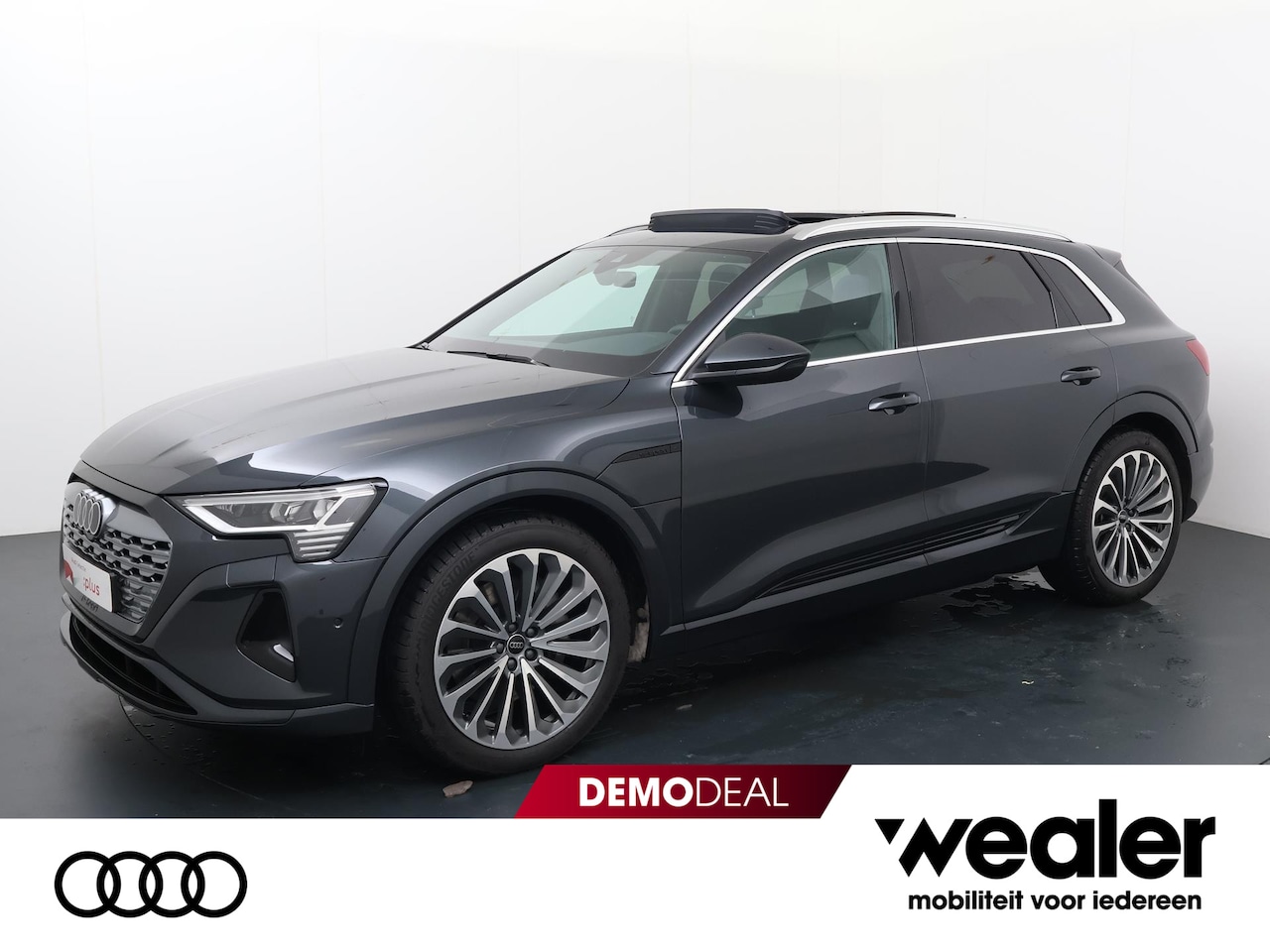 Audi Q8 e-tron - Advanced edition plus 55 300kw/408pk 114Kwh ektr. aandrijving quattro | Glazen panoramadak - AutoWereld.nl