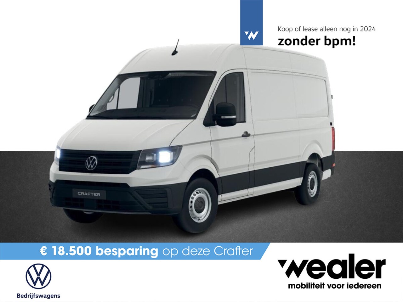 Volkswagen Crafter - Bedrijfswagens Trendline L3 2.0 TDI EU6 103 kW (140 pk) GVW 3.0T WB 3640 MM 6 versn. Han - AutoWereld.nl