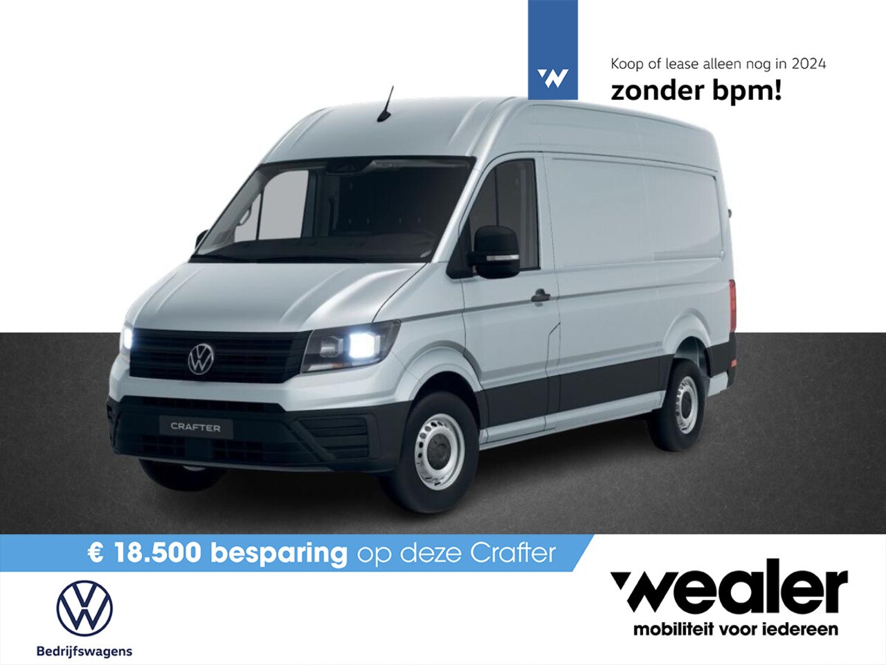 Volkswagen Crafter - Bedrijfswagens Trendline L3 2.0 TDI EU6 103 kW (140 pk) GVW 3.0T WB 3640 MM 6 versn. Han - AutoWereld.nl