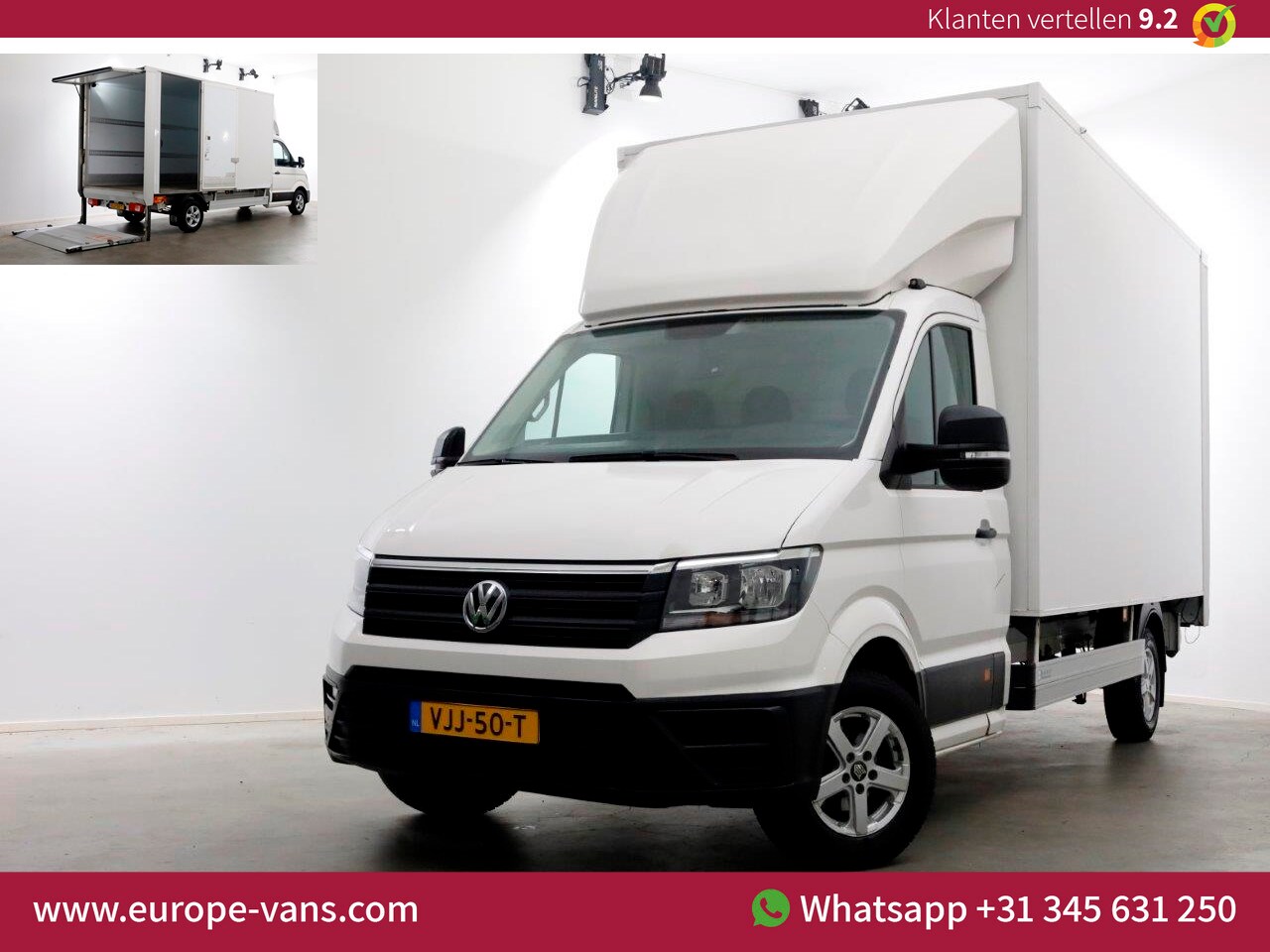 Volkswagen Crafter - 35 2.0 TDI Bakwagen met laadklep en zijdeur 1.100kg laadvermogen 03-2021 - AutoWereld.nl