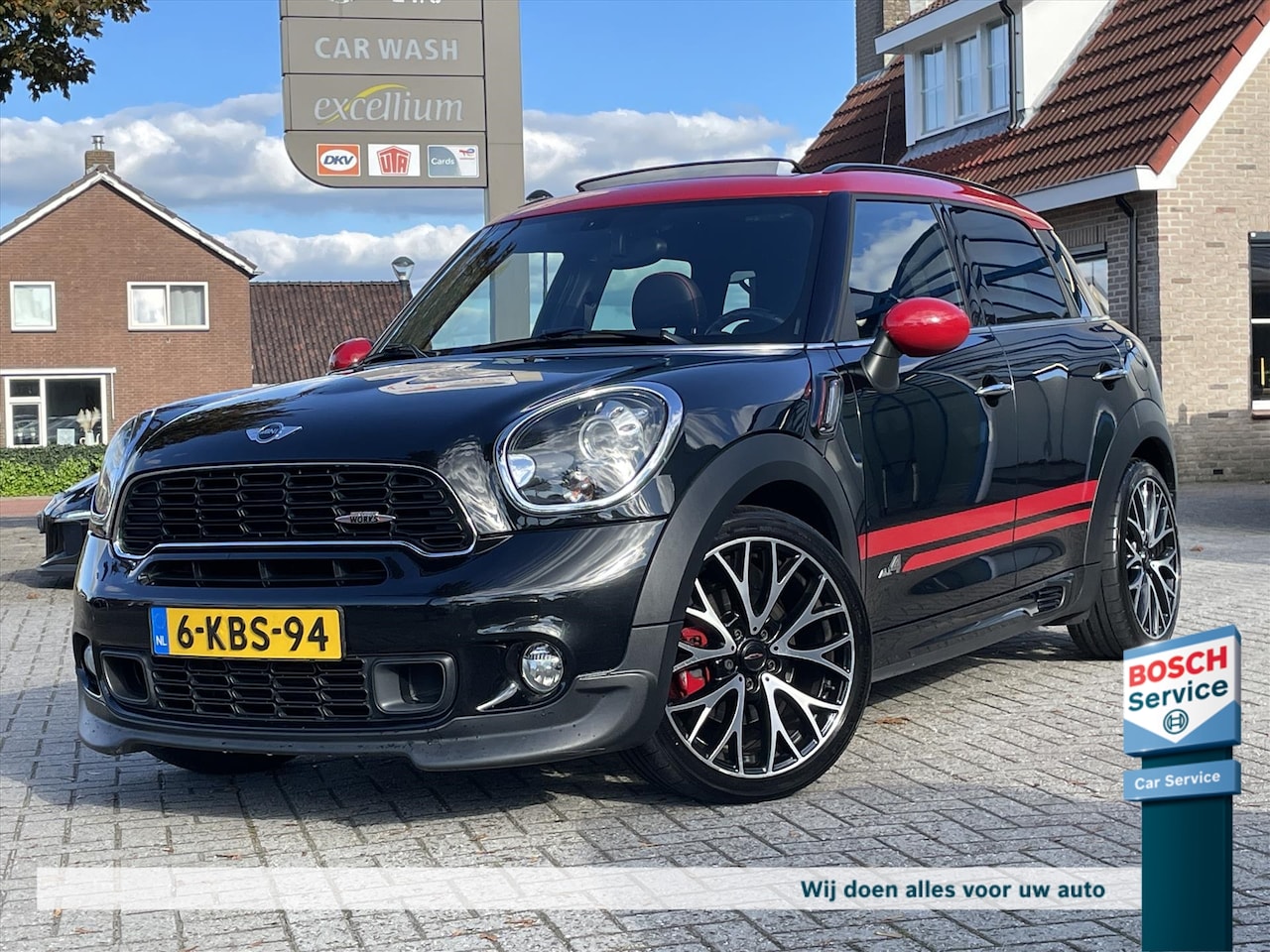 MINI Countryman - 1.6 JOHN COOPER WORKS 250PK ALL4 Chili / Pano / Org Nl / Harman-Kardon / Leder / Navi / Cr - AutoWereld.nl