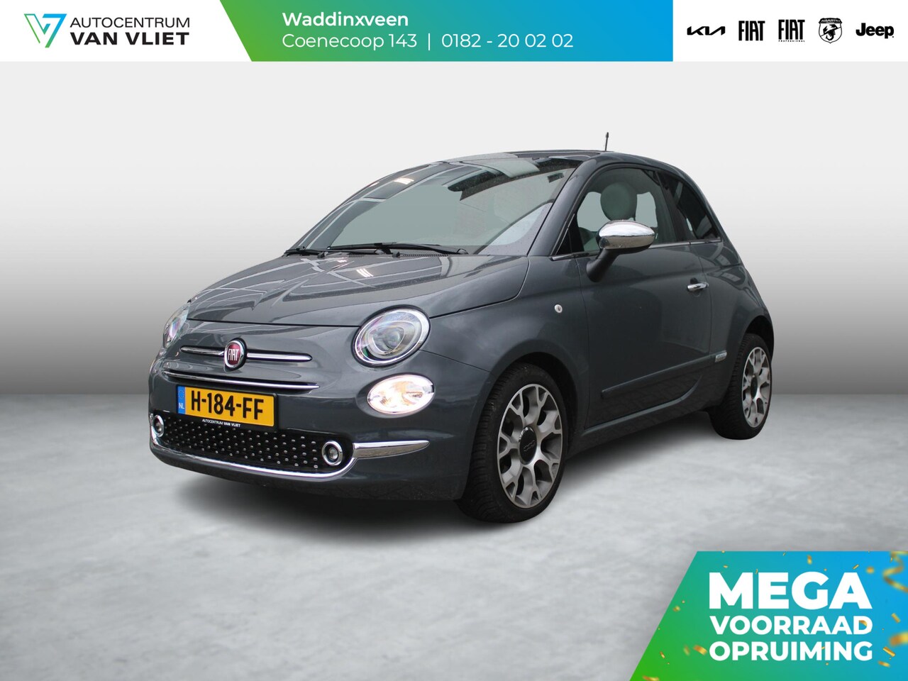 Fiat 500 - 1.2 Star | Navi | Cruise | Clima | Panorama | 16" | - AutoWereld.nl