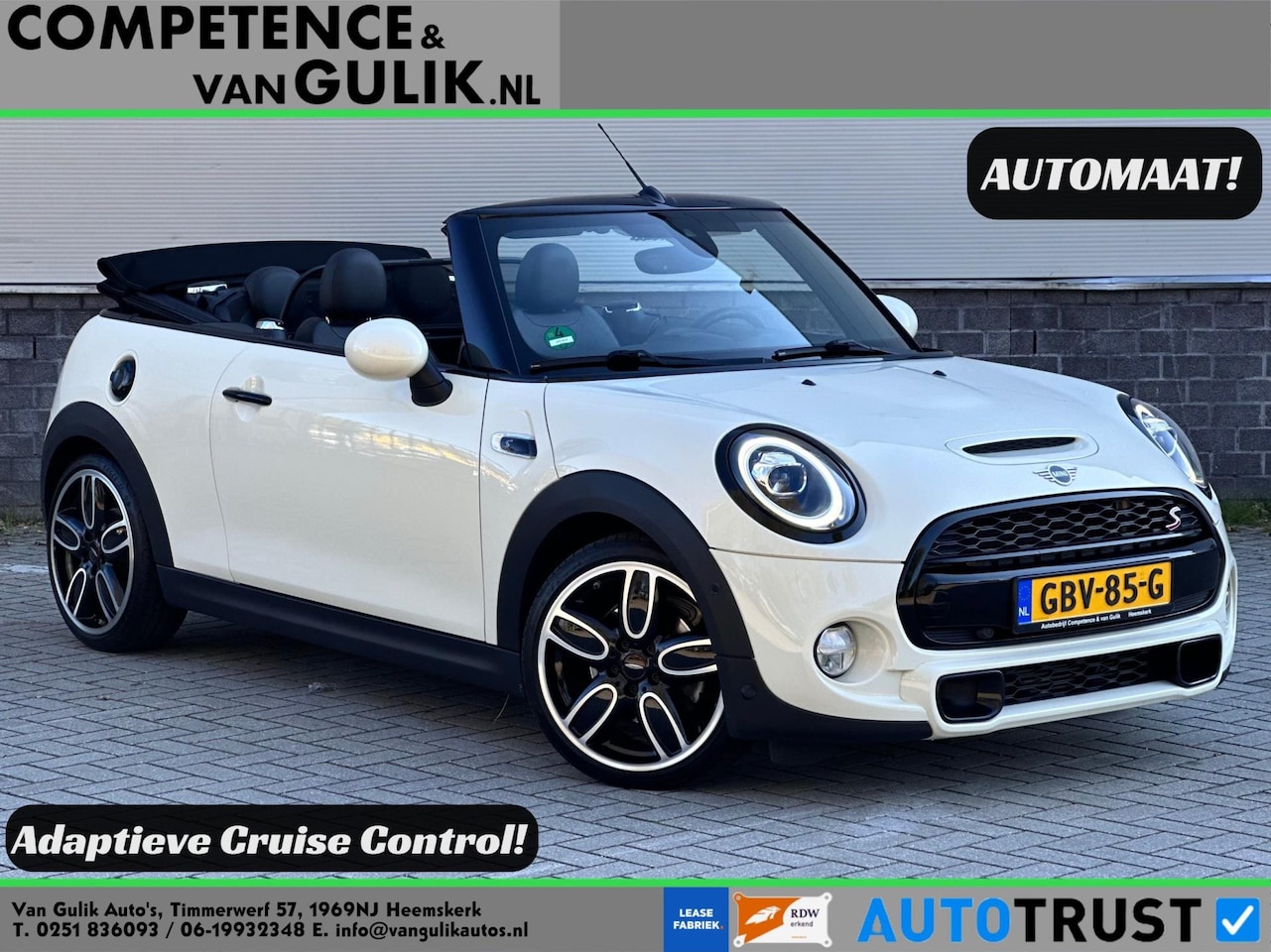 MINI Cabrio - Mini 2.0 Cooper S Chili | ACC | Keyless | LED | Carplay | Stoelverwarming | - AutoWereld.nl