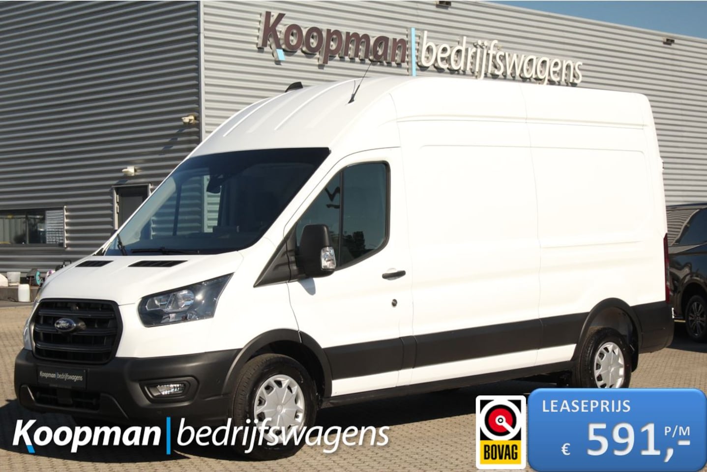 Ford Transit - 350 2.0TDCI 130pk L3H3 Trend | Blindspot | Cruise | Carplay/Android | Lease 591,- p/m - AutoWereld.nl