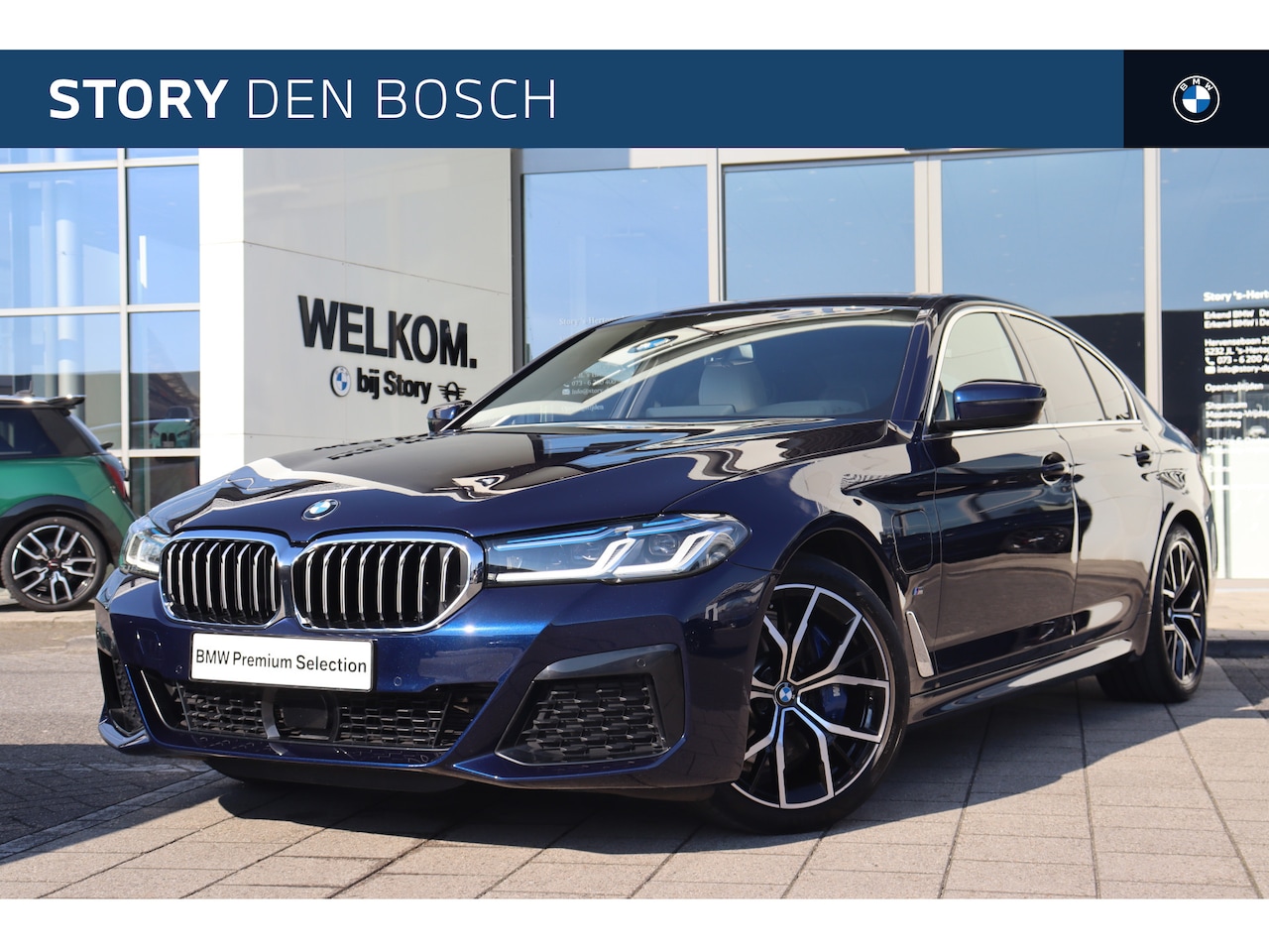 BMW 5-serie - 530e High Executive M Sport Automaat / Trekhaak / Sportstoelen / Stoelverwarming / Laserli - AutoWereld.nl