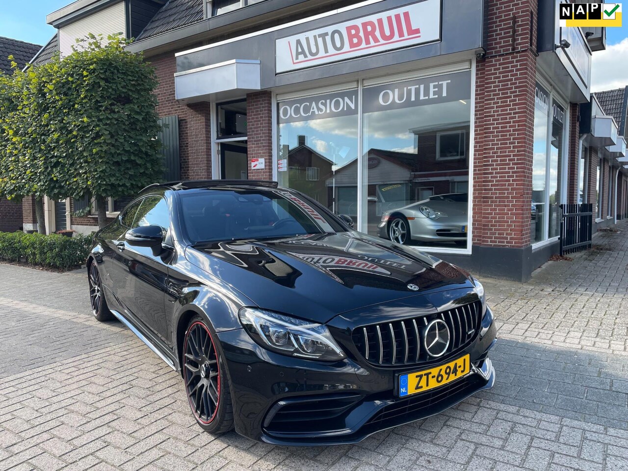 Mercedes-Benz C-klasse Coupé - AMG 63 S / 511 PK / Schuifdak/Leder/ 19 inch /etc - AutoWereld.nl