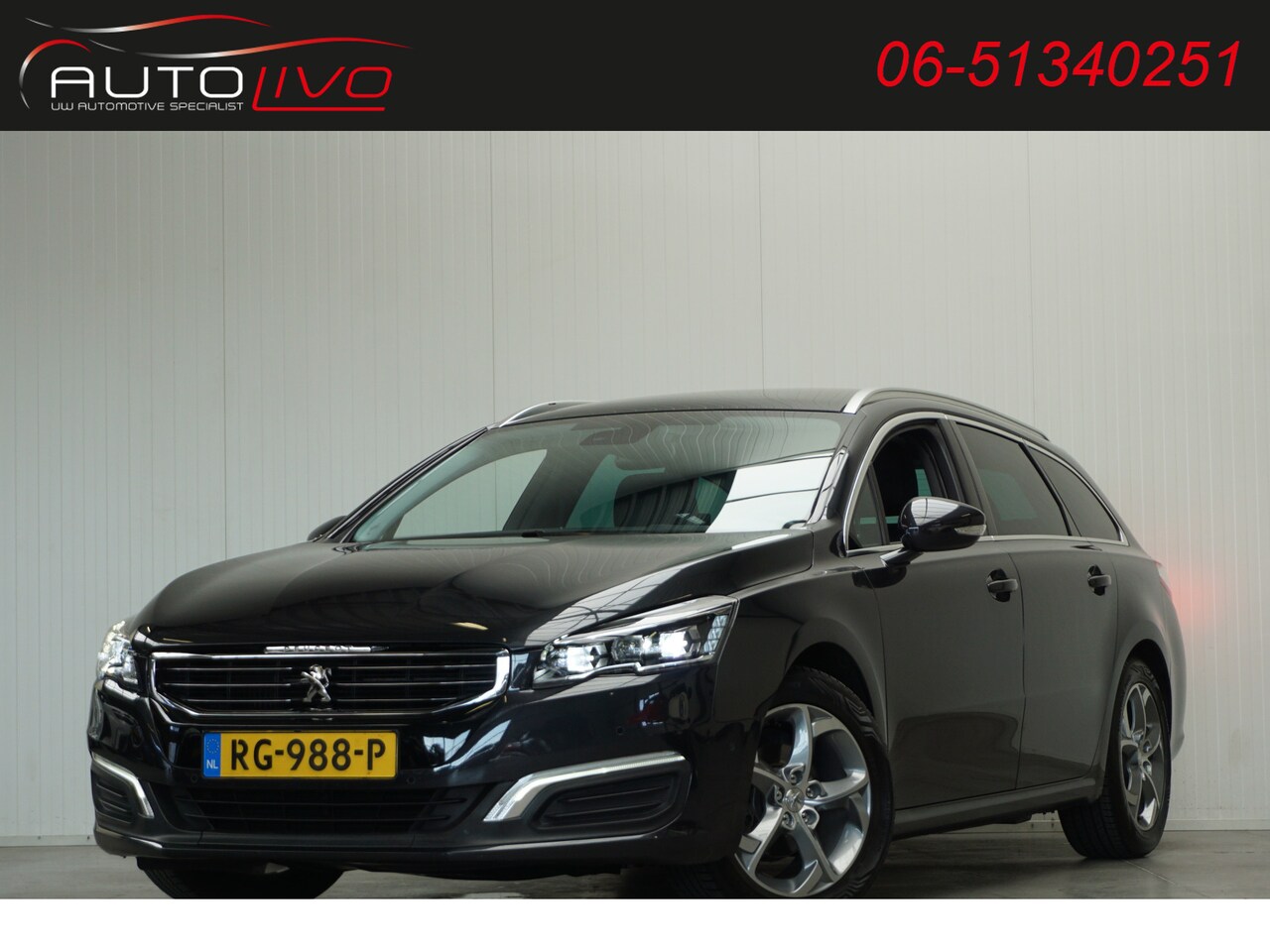 Peugeot 508 SW - 1.6 BlueHDi Blue Lease Executive Pack VOL AUTOMAAT! PANO LED APPLE CLIMA PDC TREKHAAK etc. - AutoWereld.nl