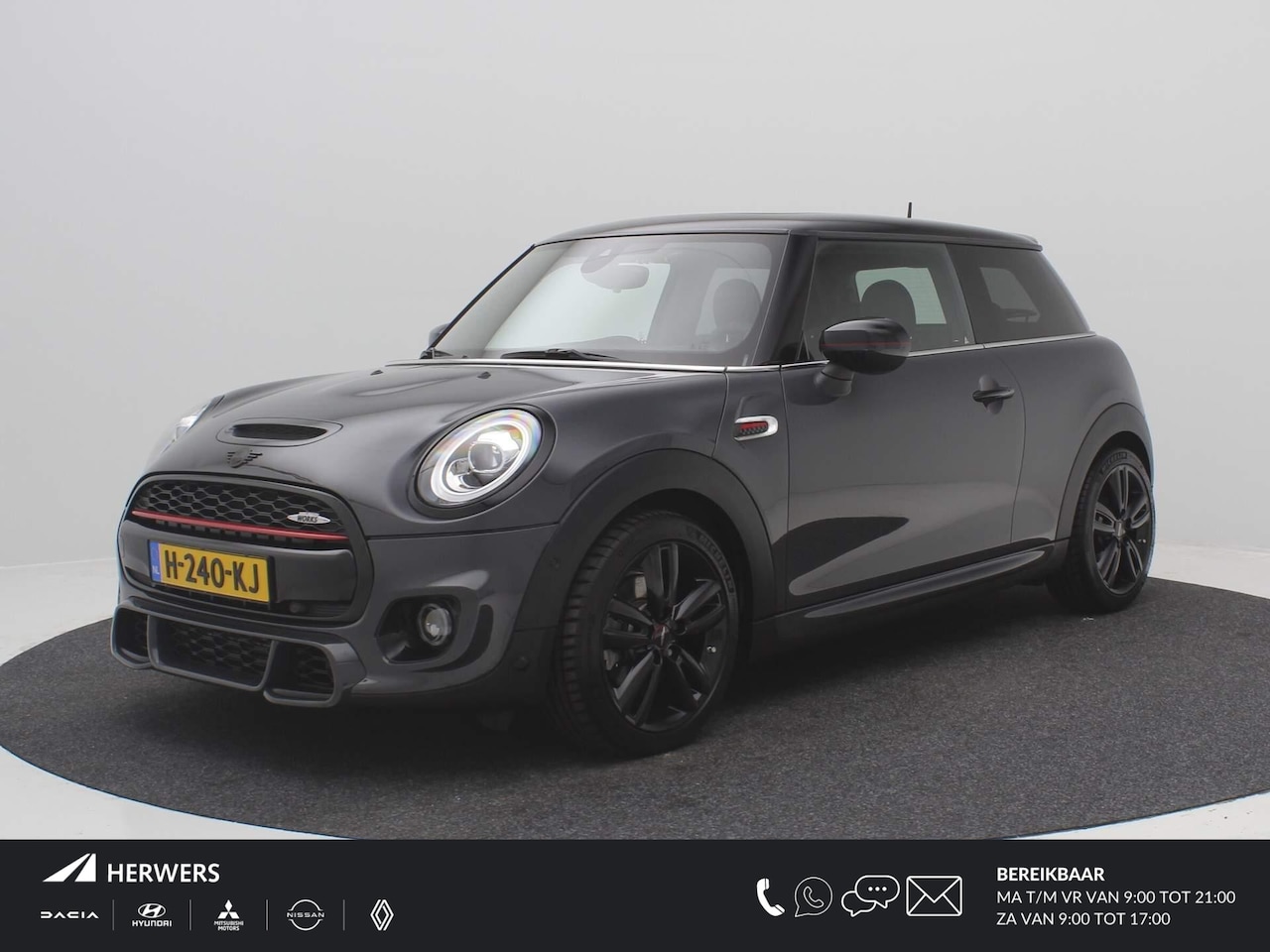 MINI Cooper S - Mini 2.0 192PK JCW Pakket / GROOT Glazen schuif-kanteldak / Ledere n bekleding / Navigatie - AutoWereld.nl