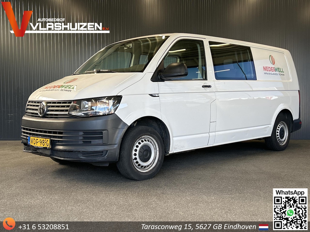 Volkswagen Transporter - 2.0 TDI L2H1 Dubbel Cabine | € 10.800,- NETTO! | Euro 6 | Cruise | Airco | Navi  | PDC | C - AutoWereld.nl