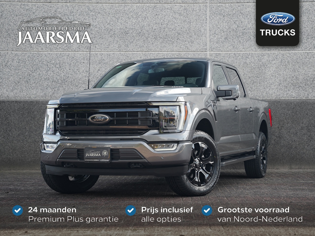 Ford F150 - F-150 LARIAT® 5.0L V8 Black Appearance | Adaptive Cruise | 360 camera | Panoramadak | B&O - AutoWereld.nl