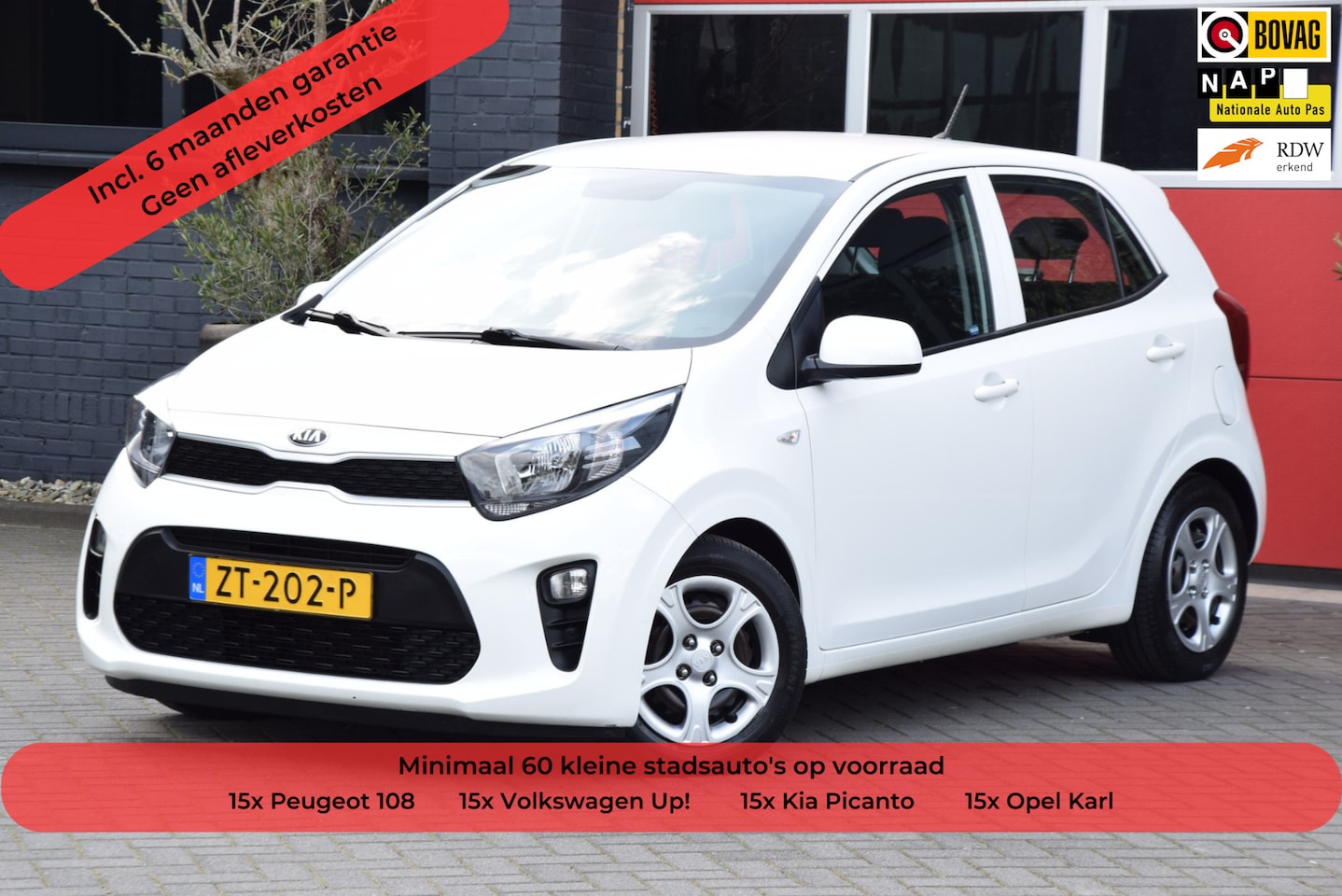 Kia Picanto - 1.0 CVVT ComfortLine 2019 Airco 15x op voorraad - AutoWereld.nl