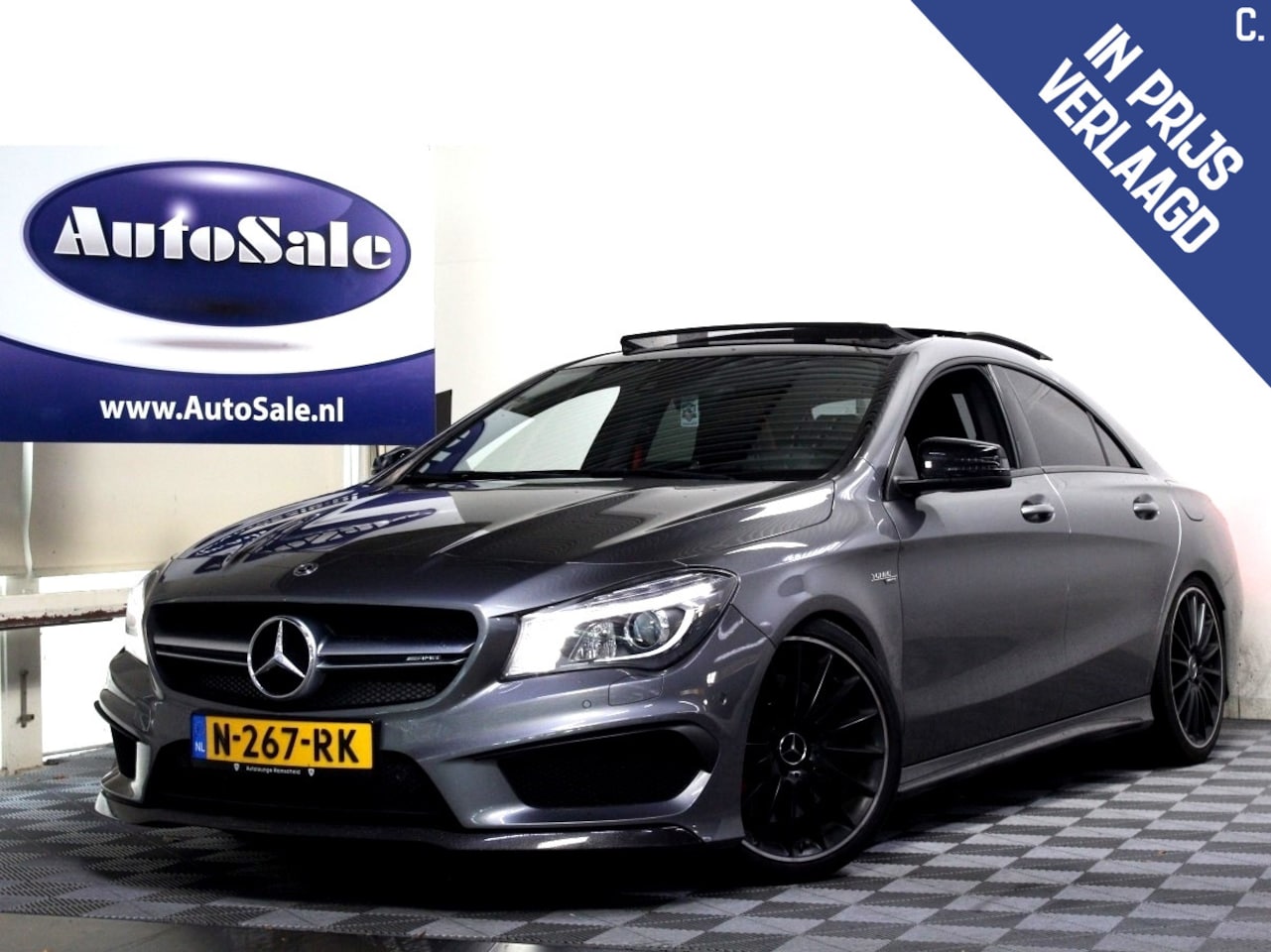 Mercedes-Benz CLA-Klasse - AMG 45 4MATIC H/K PANO MEMORY CAMERA LEDER '15 - AutoWereld.nl