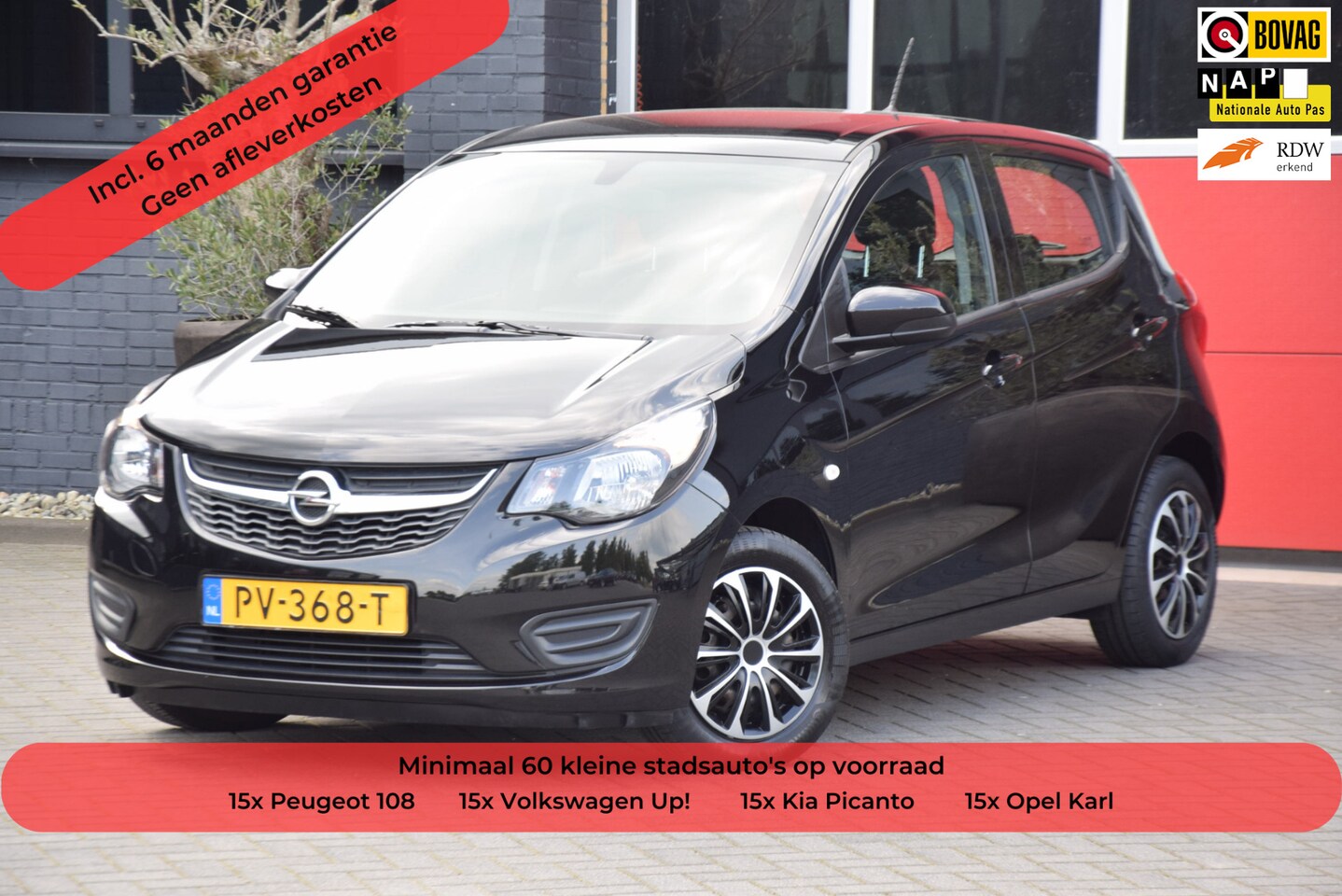 Opel Karl - 1.0 ecoFLEX Edition 2017 5 Deurs Airco Cruise Control 15x op voorraad! - AutoWereld.nl