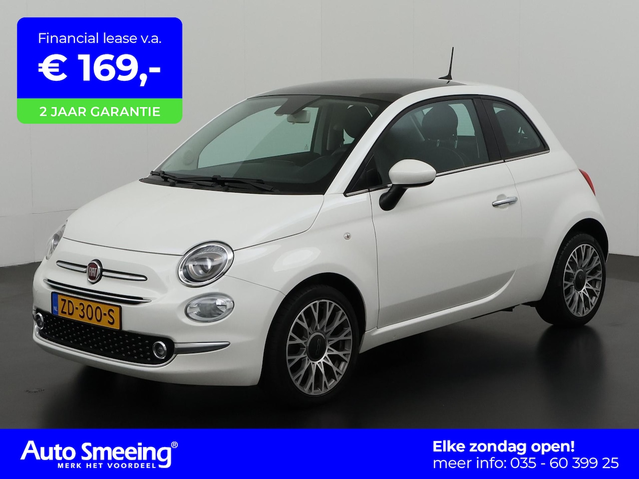 Fiat 500 - 0.9 TwinAir Turbo Collezione | Panoramadak | Navigatie | Lichtmetalen Velgen | Zondag Open - AutoWereld.nl