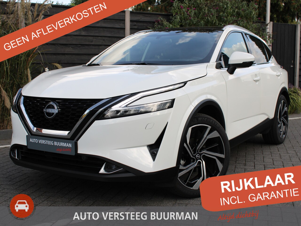 Nissan Qashqai - 1.3 MHEV 158PK Xtronic Tekna Plus Automaat Leder, Keyless, Navigatie, Apple Carplay, Andro - AutoWereld.nl