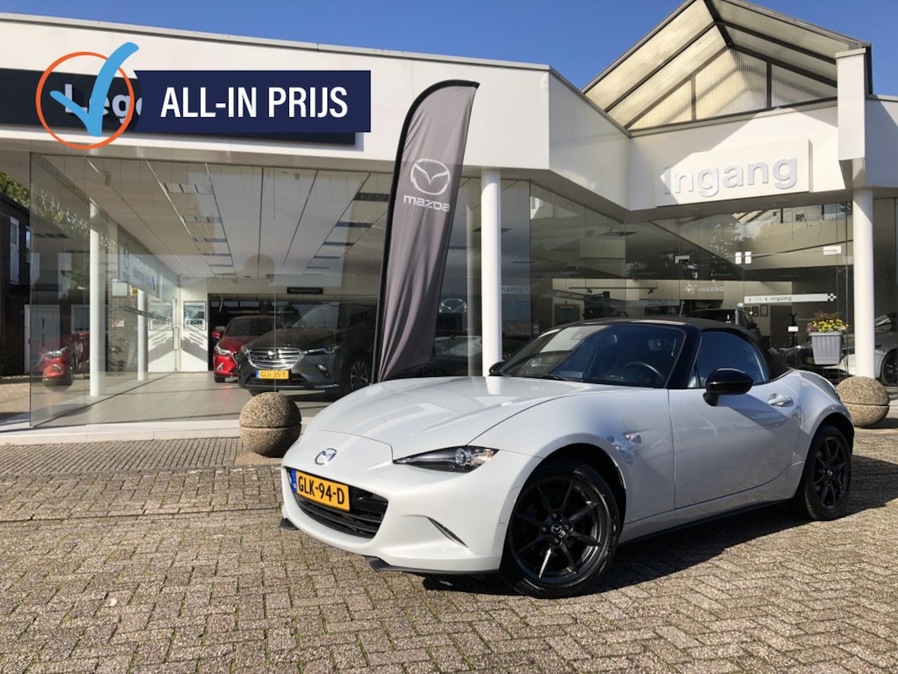 Mazda MX-5 - 1.5 SkyAc-G 131 TS+ Leren bekleding Stoelverwarming Nav. Apple/A - AutoWereld.nl