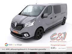 Renault Trafic - 1.6 dCi L2H1 Formula Edition Grey dubbele cabine luxe leder navi airco cruise lease 411,