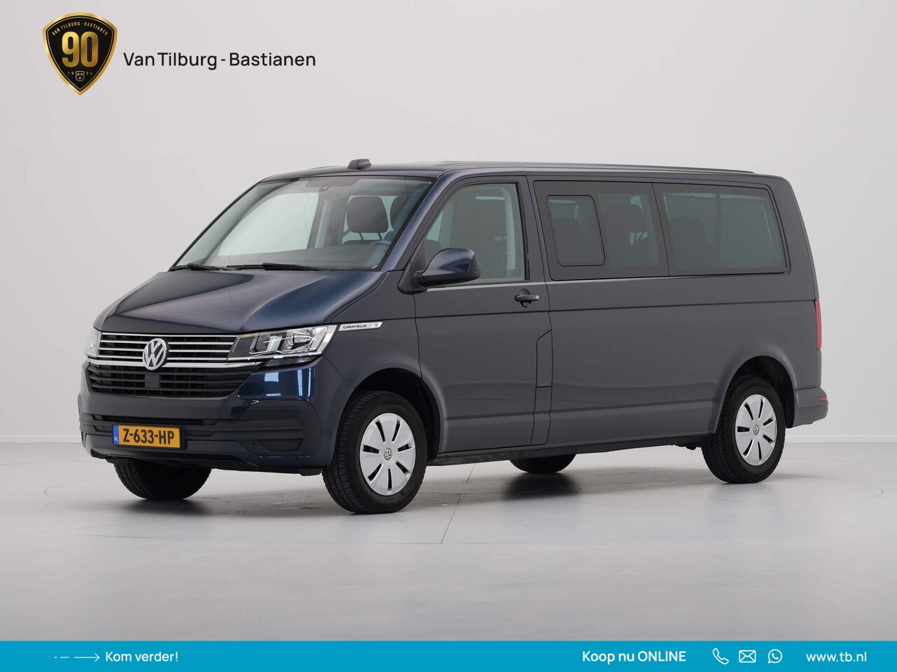 Volkswagen Transporter Caravelle - 9 Pers. 2.0 TDI 150pk DSG Navigatie Pdc Acc Stoelverwarming - AutoWereld.nl