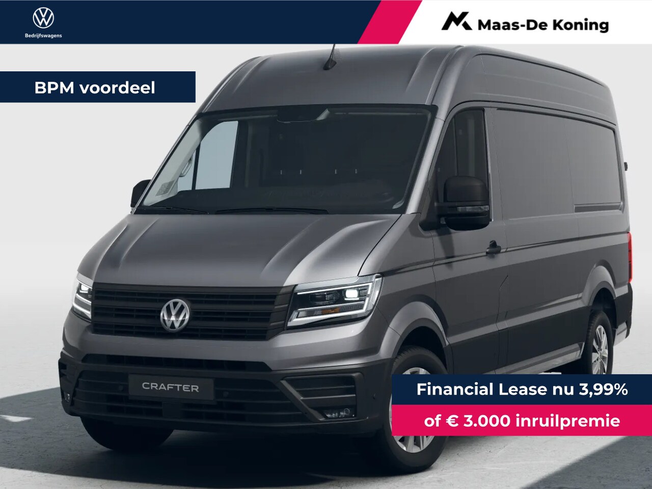 Volkswagen Crafter - Bedrijfswagens 35 Exclusive 2.0TDi 140pk Automaat L3H3 - AutoWereld.nl