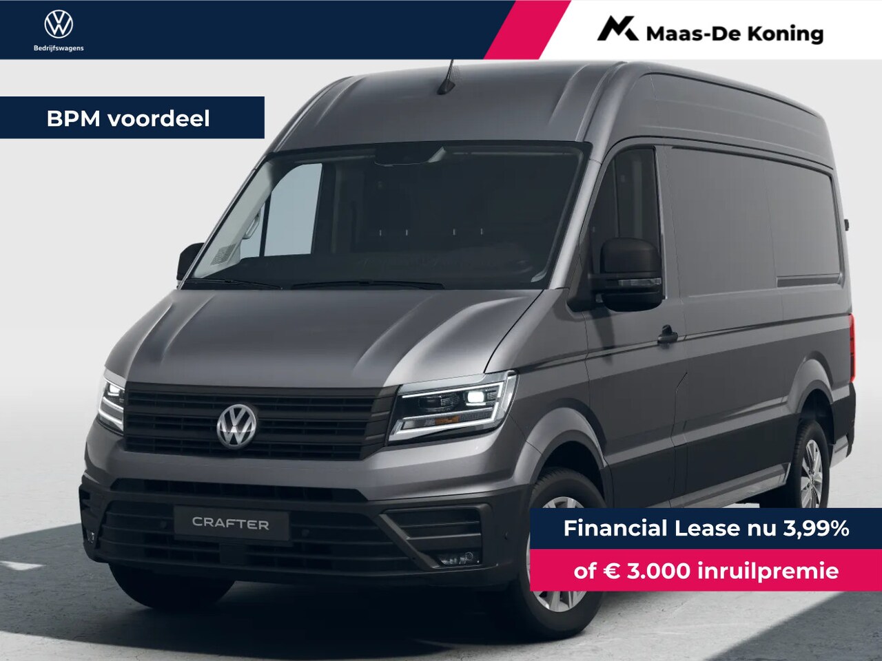 Volkswagen Crafter - Bedrijfswagens 35 Exclusive 2.0TDi 140pk Automaat L3H3 - AutoWereld.nl