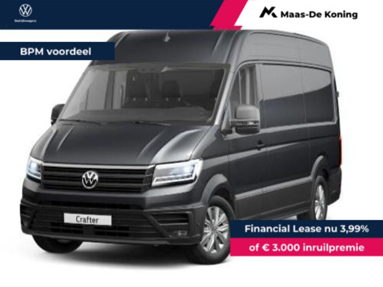 Volkswagen Crafter - Bedrijfswagens 35 Exclusive 2.0TDi 140 pk Automaat L3H3 - AutoWereld.nl