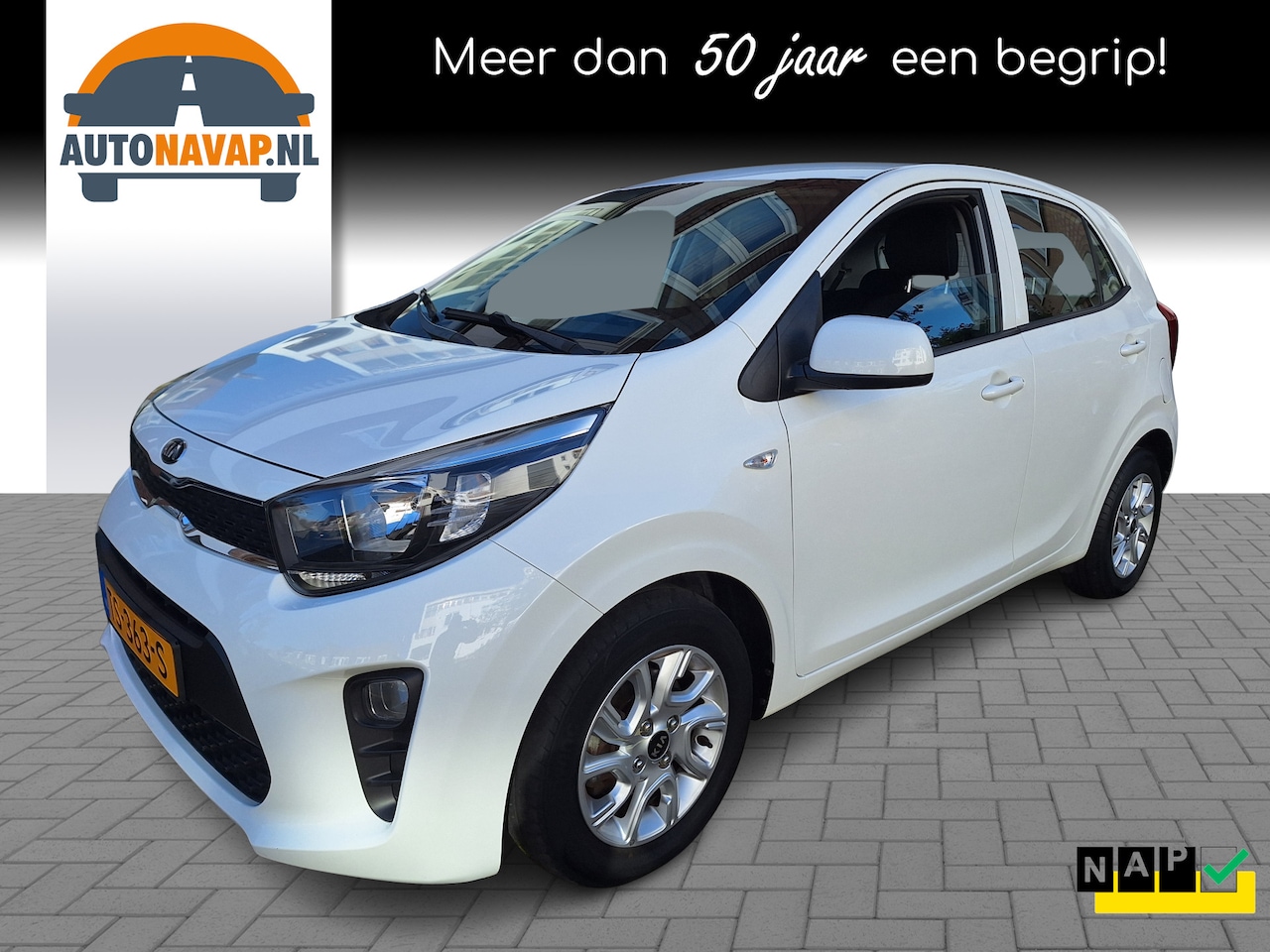 Kia Picanto - 1.0 CVVT ComfortPlusLine Navigator 5Drs /Navi/Apple/Android/Airco/1e Eig/NAP/Garantie - AutoWereld.nl