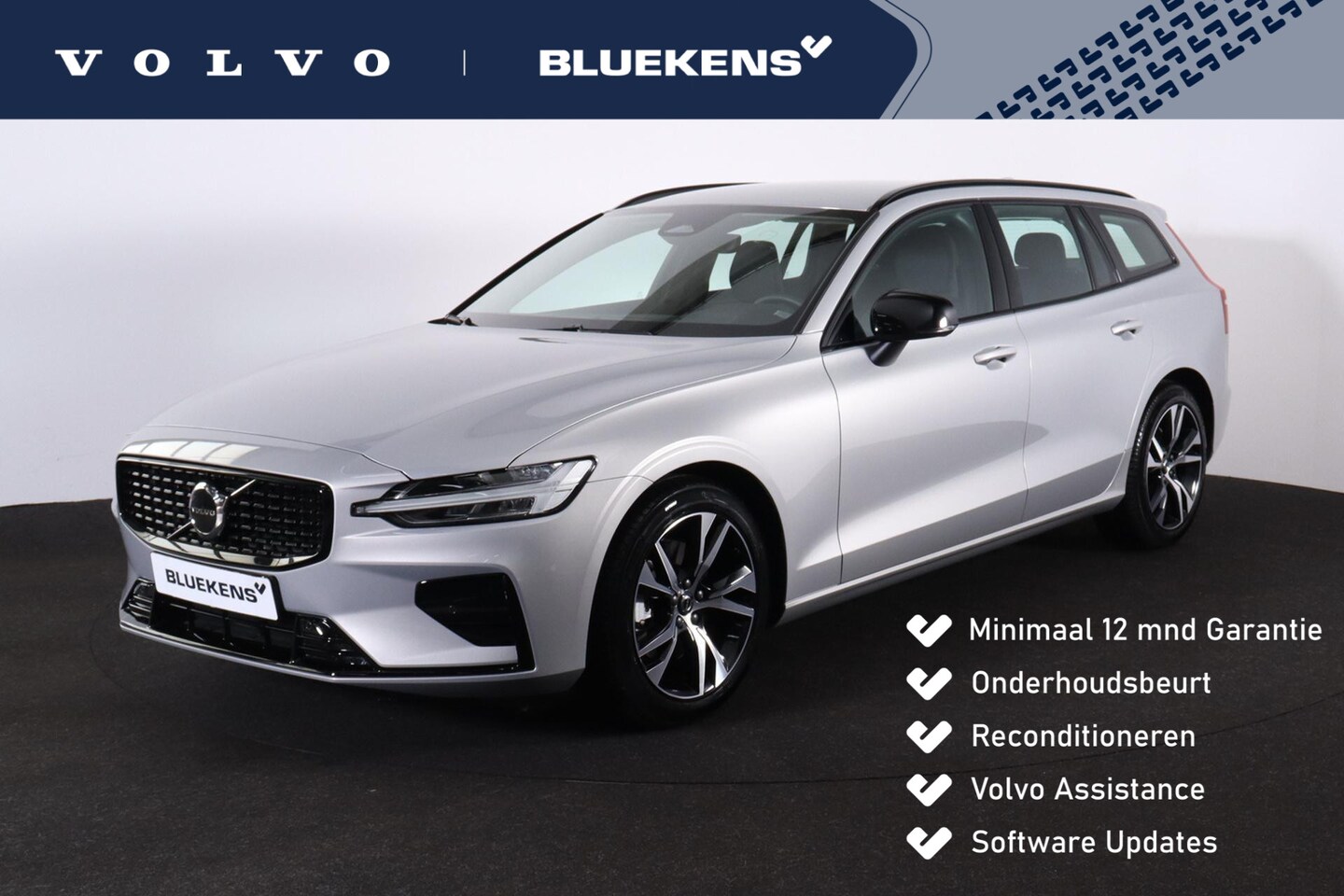 Volvo V60 - B4 Plus Dark - IntelliSafe Assist & Surround - Verwarmde voorstoelen, stuur & achterbank - - AutoWereld.nl