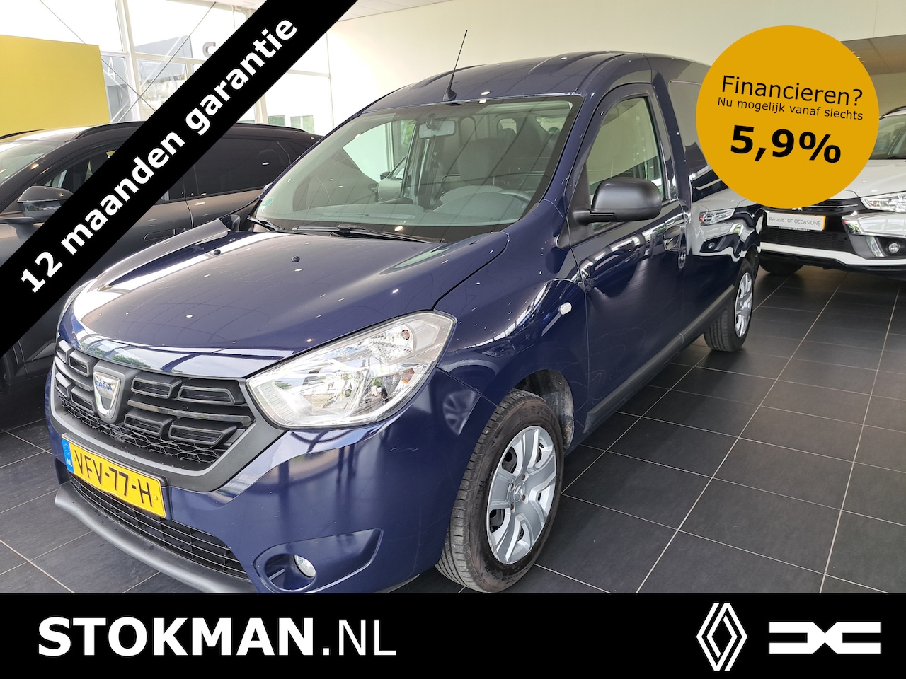 Dacia Dokker - 1.5 Blue dCi 90pk Solid | Navigatie | Cruise | Camera | Sensoren | Trekhaak | 6-bak | incl - AutoWereld.nl